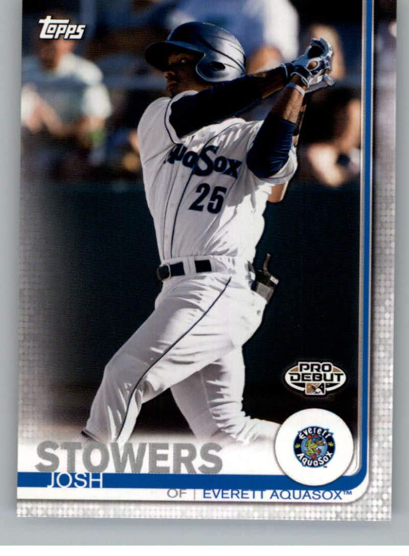 2019 Topps Pro Debut Josh Stowers Baseball Card - Everett AquaSox Collectible for Sports Fans