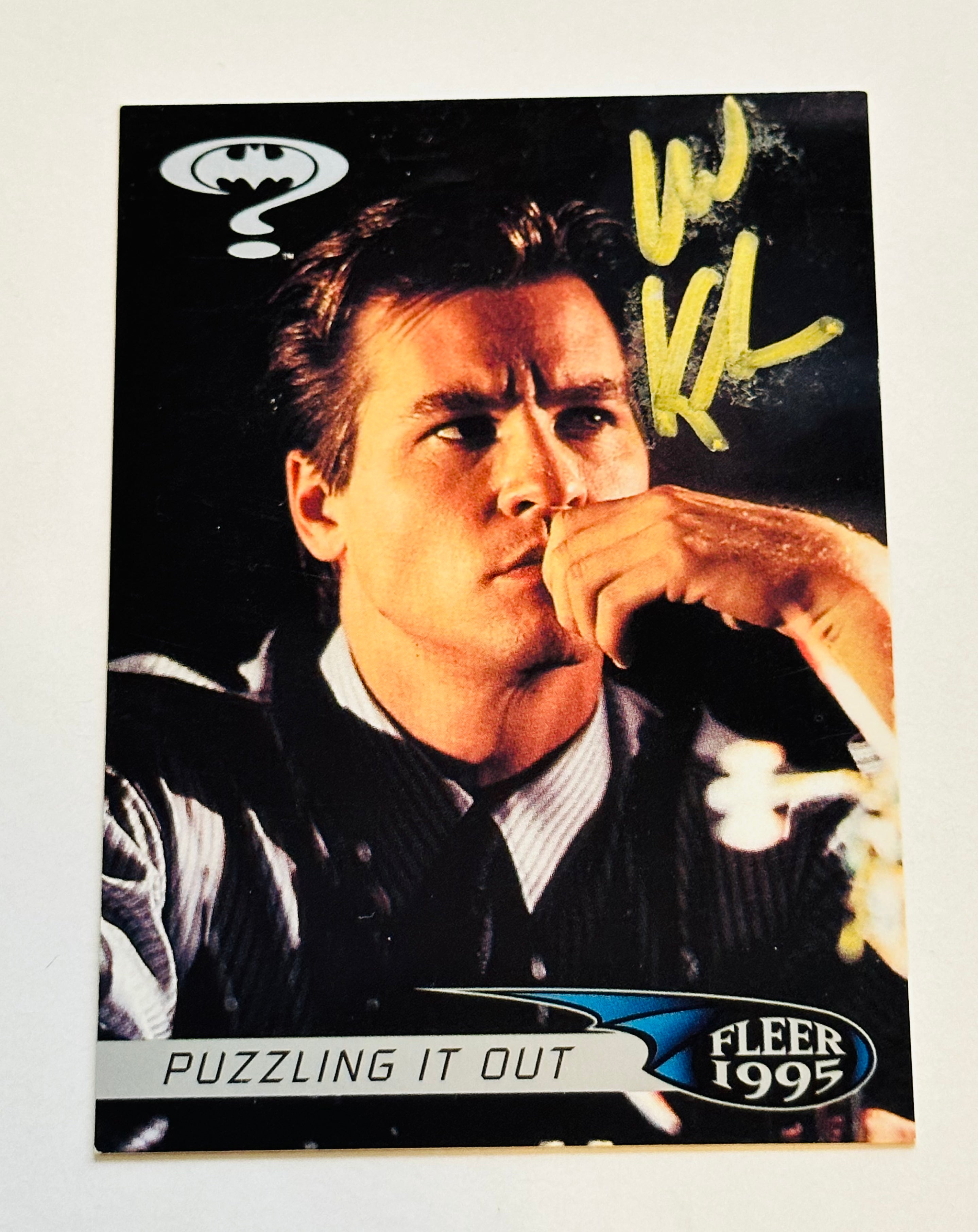 Rare Batman Val Kilmer Autograph Card with COA - Authentic Collectible for Fans, Display & Investment