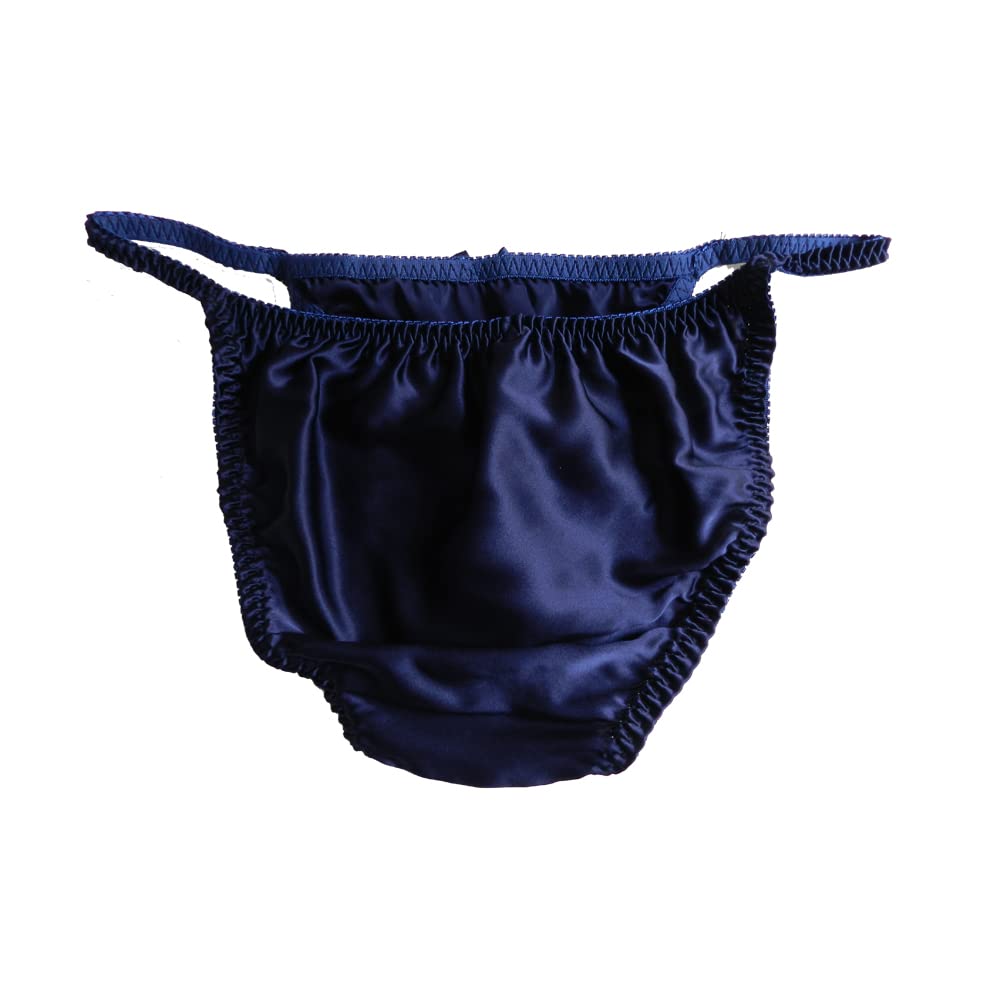 Sexy Women's 100% Silk Panties String Bikini Underwear - Comfortable & Breathable for Sleepwear, Lingerie & Special Occasions