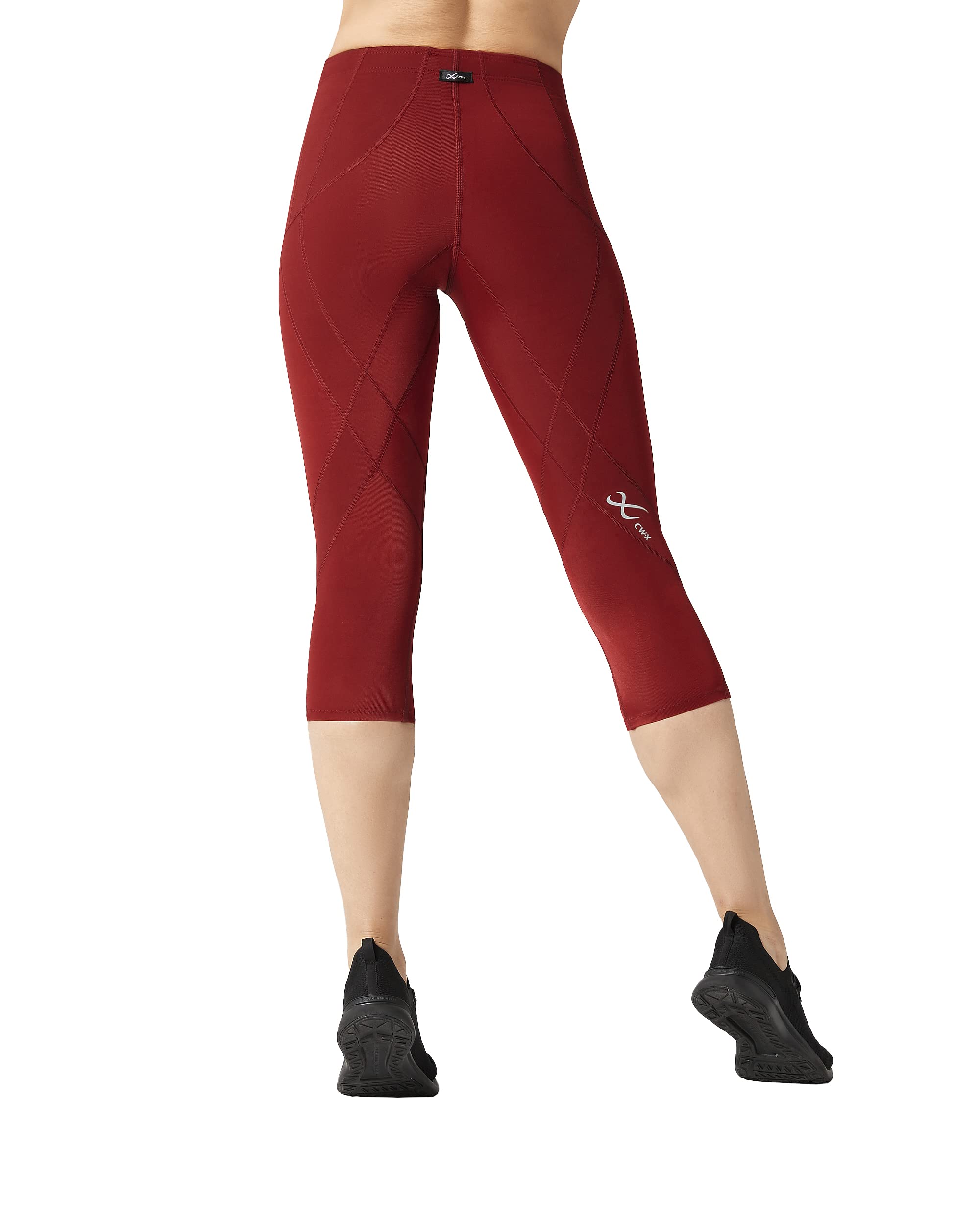CW-X Women's Endurance Generator 3/4 Compression Tights - Joint & Muscle Support for Running, Cycling & Workouts - High-Performance Athletic Leggings for Active Women