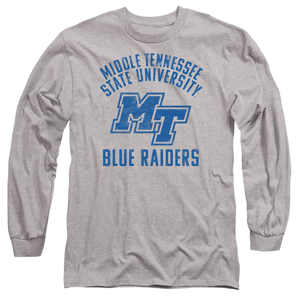 Official MTSU Blue Raiders Logo Unisex Long-Sleeve T-Shirt for Men & Women - Perfect for Game Day, College Spirit Wear & Fan Apparel