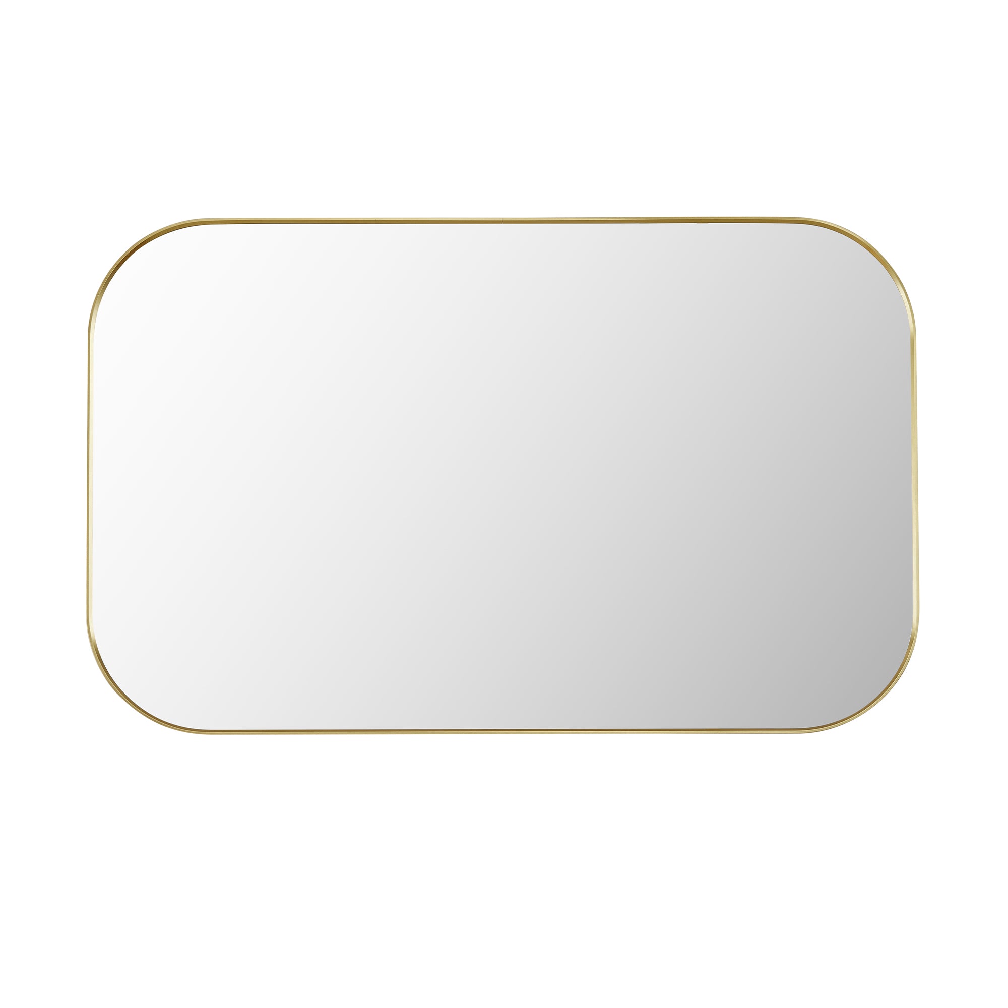 Trielle Rectangular Aluminum Framed Modern Bathroom Wall Mirror - Sleek & Durable Bathroom Decor for Vanity, Makeup & Home Decor