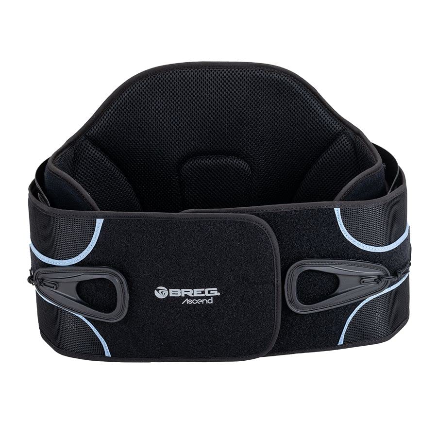 Breg Ascend LO 627/642 Back Brace - Premium Lumbar Support for Lower Back Pain Relief (HCPCS L0642, L0627) - Ideal for Post-Surgery Recovery, Work & Sports Injury Prevention