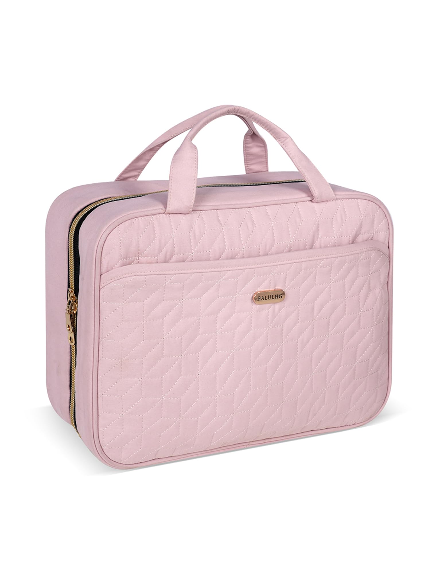 Waterproof Hanging Toiletry Bag for Women - Large Capacity Travel Makeup Organizer with Hook for Accessories, Shampoo & Full-Size Toiletries (Pink) | Perfect for Vacation, Gym & Business Trips