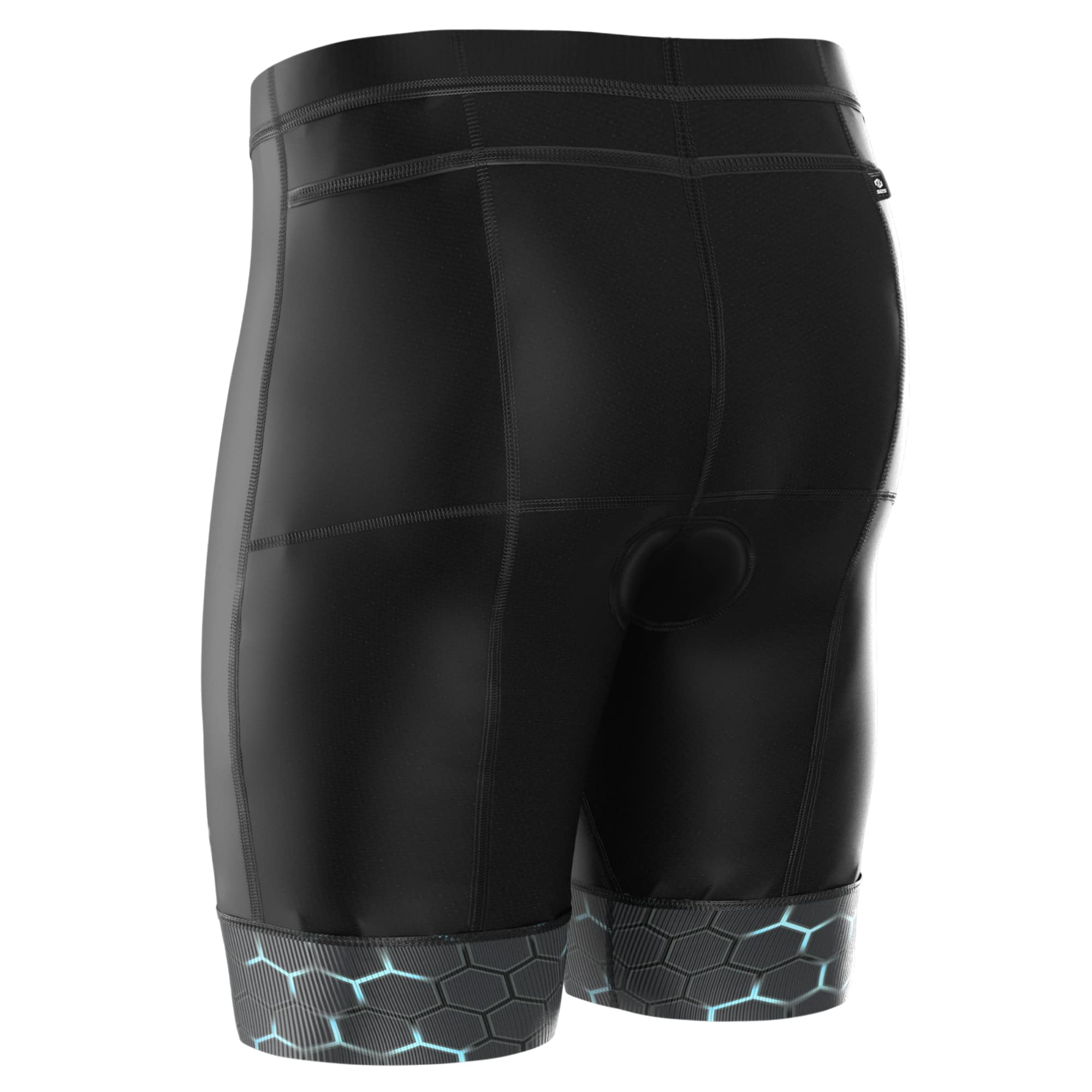 Men's Triathlon Shorts - Padded Swim Bike Run Shorts for Duathlon & Triathlon with Pocket - Ideal for Training, Racing & Outdoor Sports