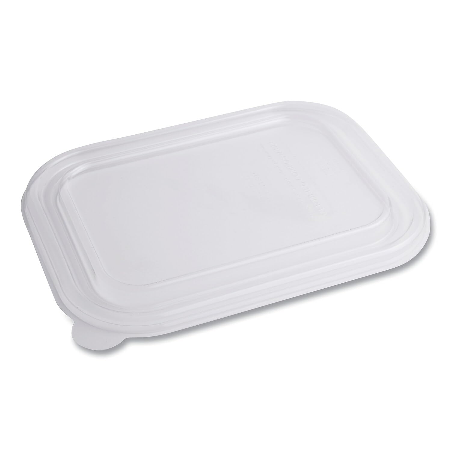 World Centric Compostable PLA Lids for TRSC60 Fiber Containers - 7.8