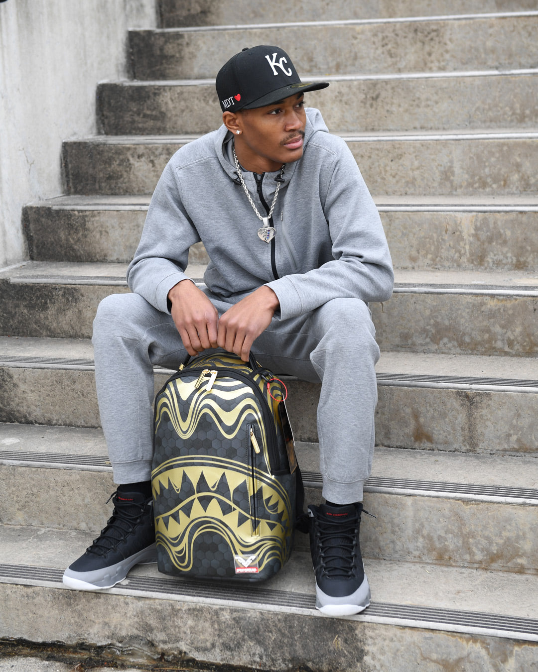HONEYCOMB DEVONTA SMITH COLLABORATION BACKPACK - Lightweight Durable College Bookbag for Students, Travel & Sports - Perfect for School, Gym & Everyday Use