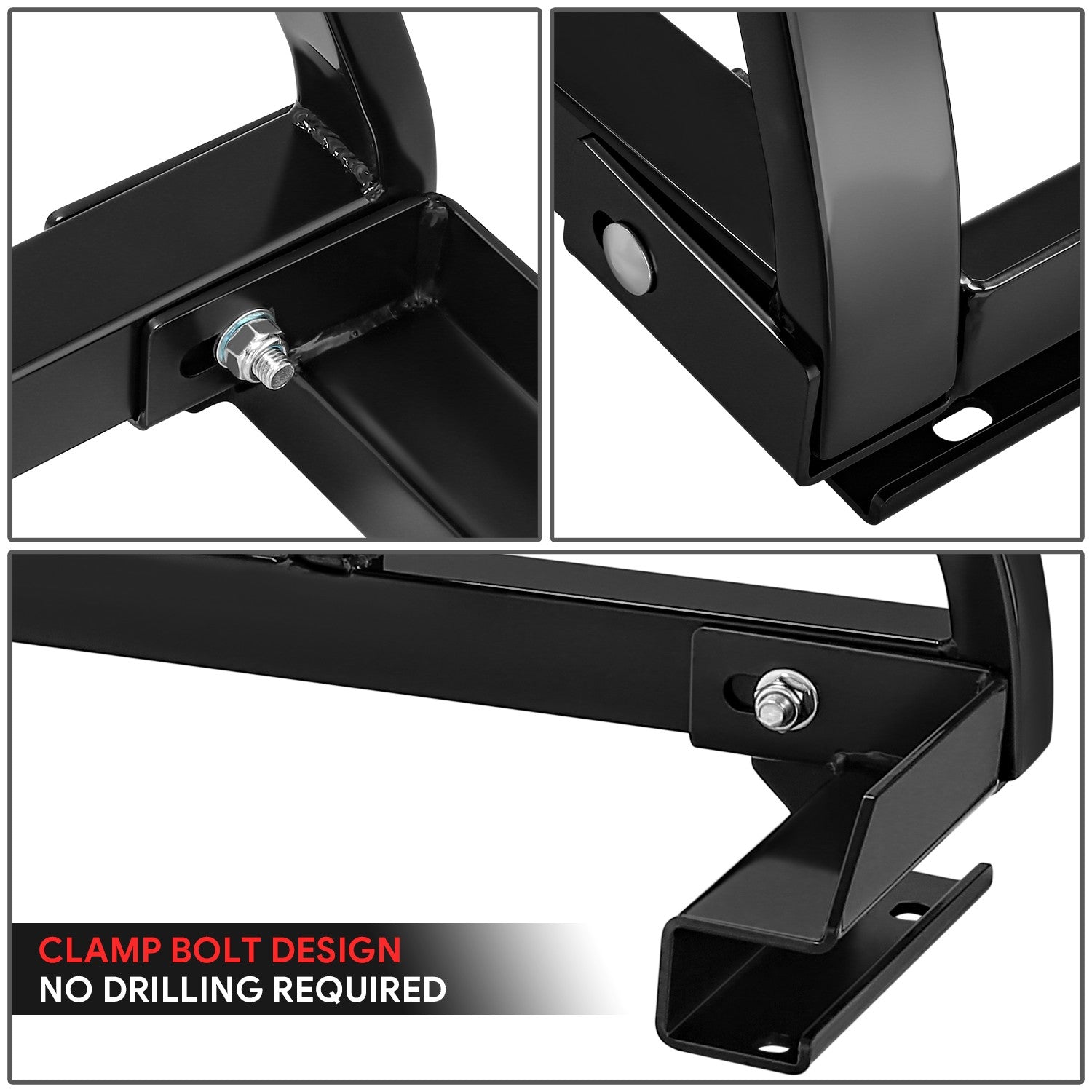 1 X 2 Inch Steel Tubing Headache Rack for 2019-2023 Ford Ranger Pickup Truck - Heavy Duty Rear Window Protection & Cargo Security for Off-Roading & Work Trucks