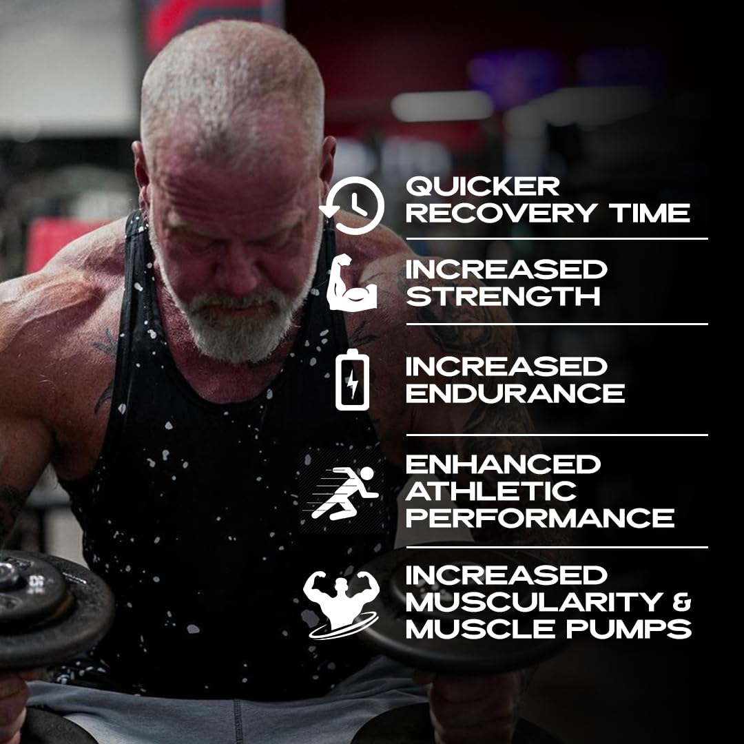 Iron Brothers Nitric Oxide Booster Supplement - Extra Strength Pre Workout with L-Arginine for Maximum Blood Flow, Vascularity & Muscle Pumps - Boost Energy & Endurance - 30 Day Supply - Perfect for Gym, Bodybuilding & Athletic Performance