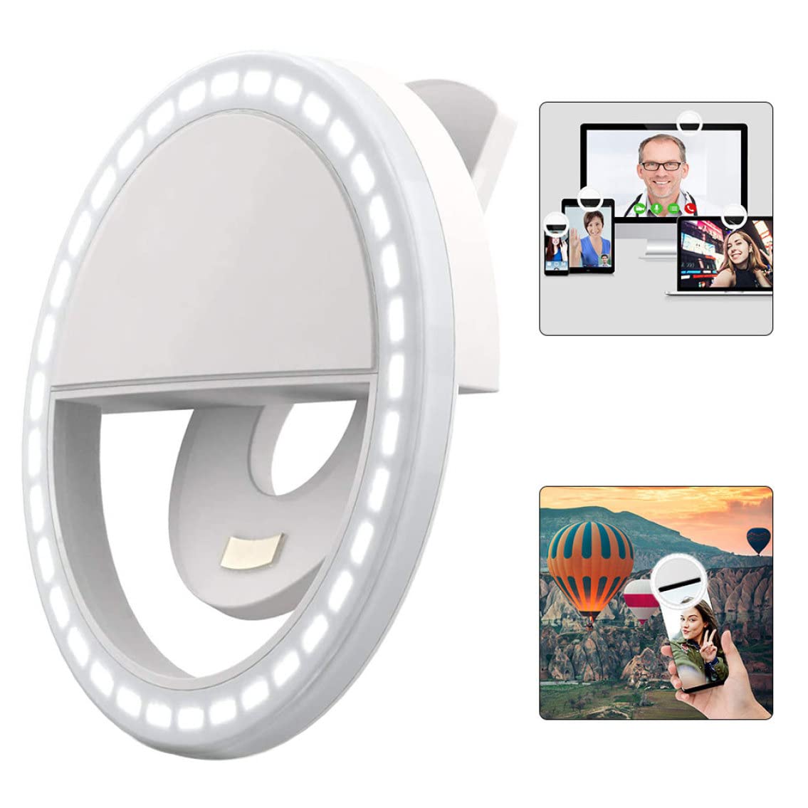 Selfie Ring Light with Adjustable Phone Holder - 10