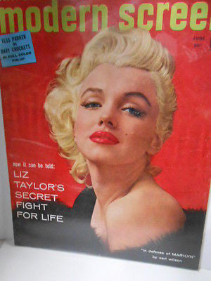 Vintage Marilyn Monroe Modern Screen Magazine 1955 - Rare Collectible Hollywood Memorabilia for Movie Fans & Classic Film Enthusiasts