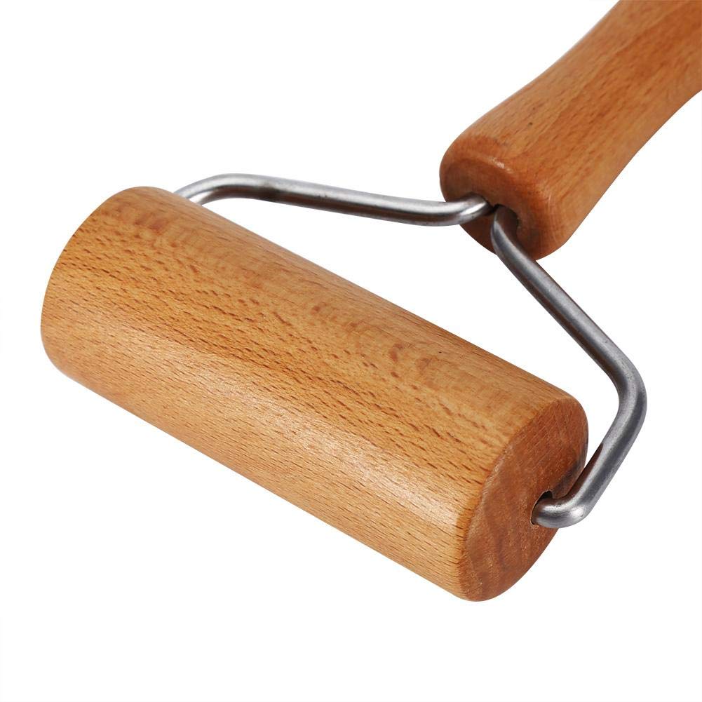 Wooden T-Shaped Pastry Roller - Multifunctional Dough Rolling Pin for Fondant, Cookies, Pizza & Pasta | Perfect for Baking, Chapati Making & Kitchen Use