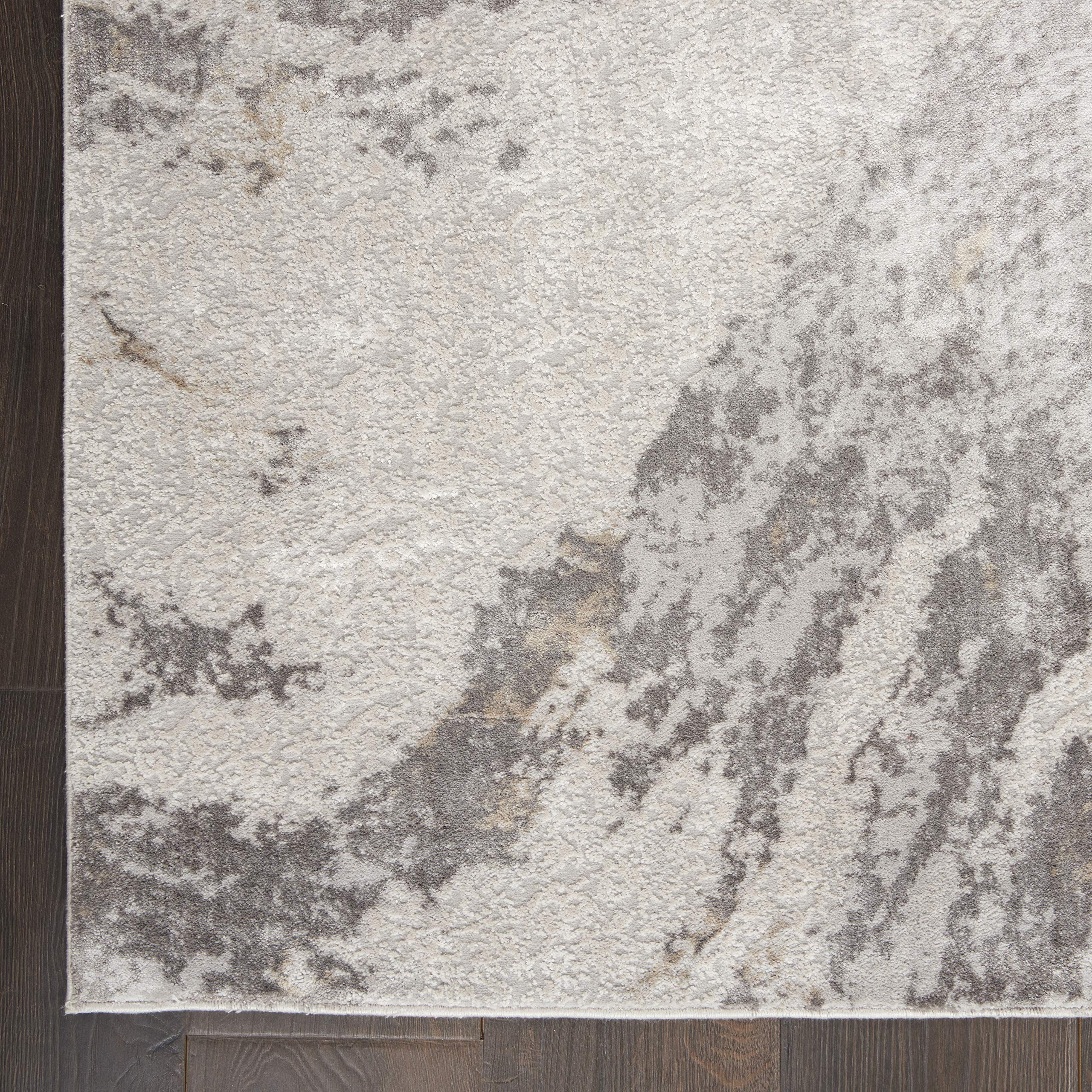 Nourison Sleek Textures Abstract Brown/Ivory 2'2