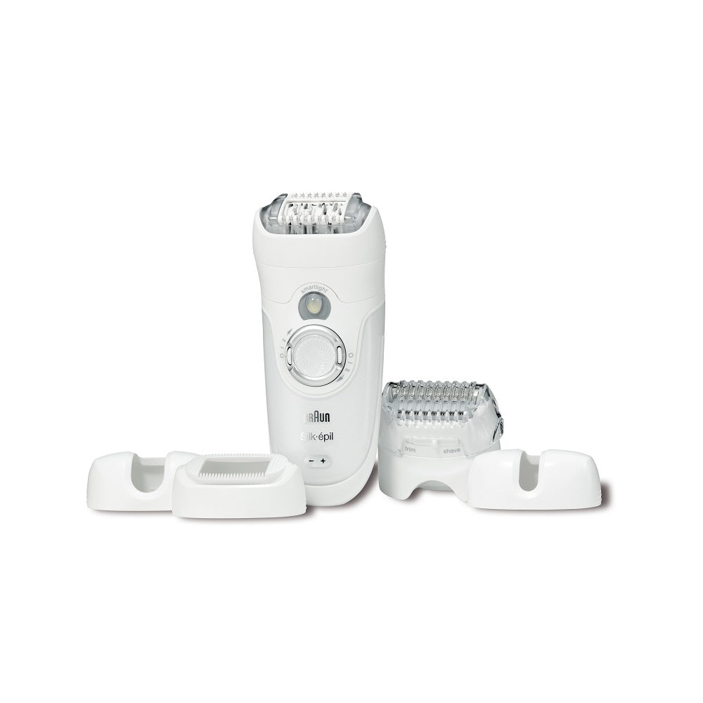 Braun 7681 Silk Epil 7 X'elle Wet & Dry Epilator for Women - 110/220V Dual Voltage Hair Removal Device for Legs, Face & Body - Perfect for Travel, Home & Salon Use