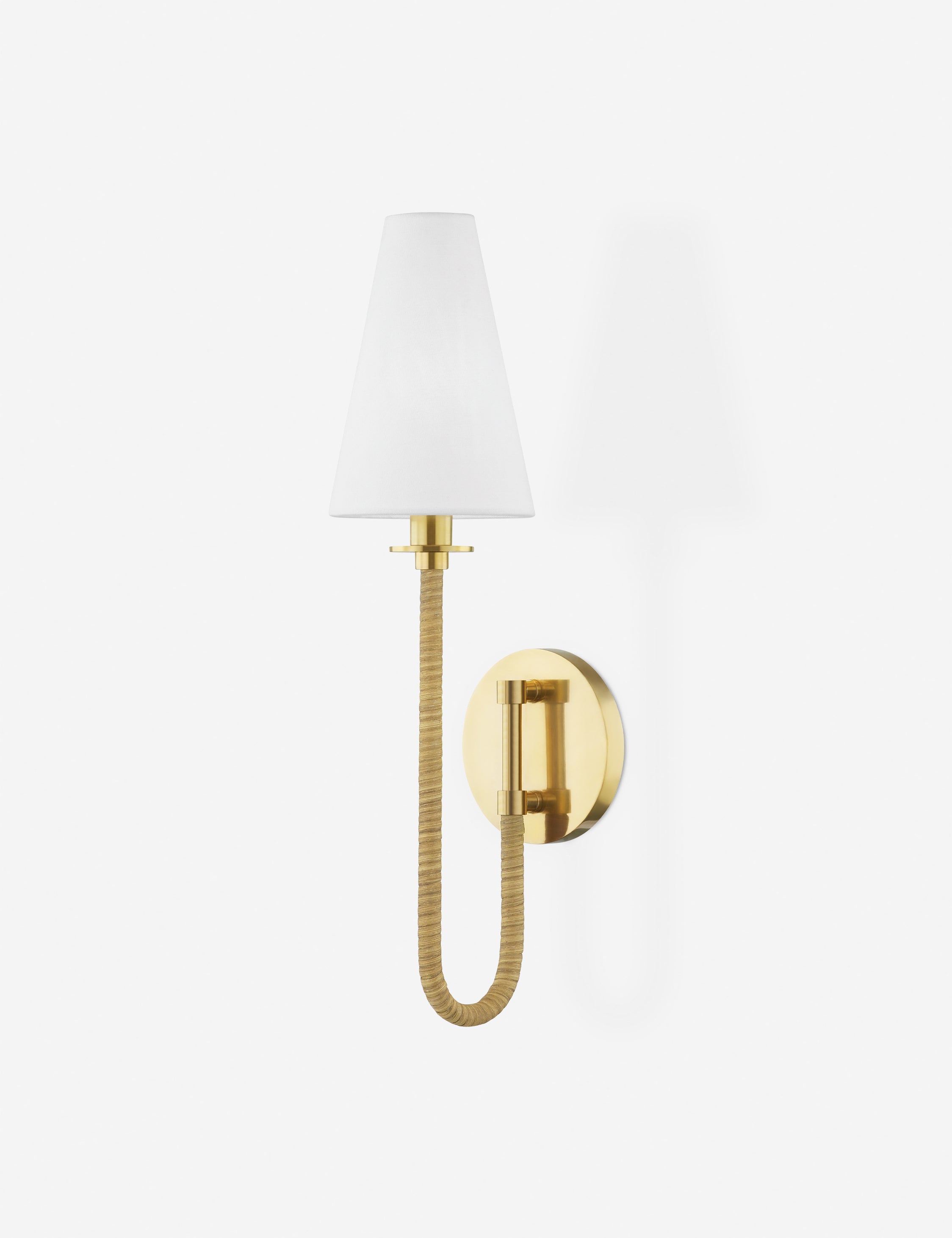 Cybele Sconce Wall Light - Modern Brass Wall Sconce with Crystal Accents for Bedroom, Living Room & Hallway Lighting Decor