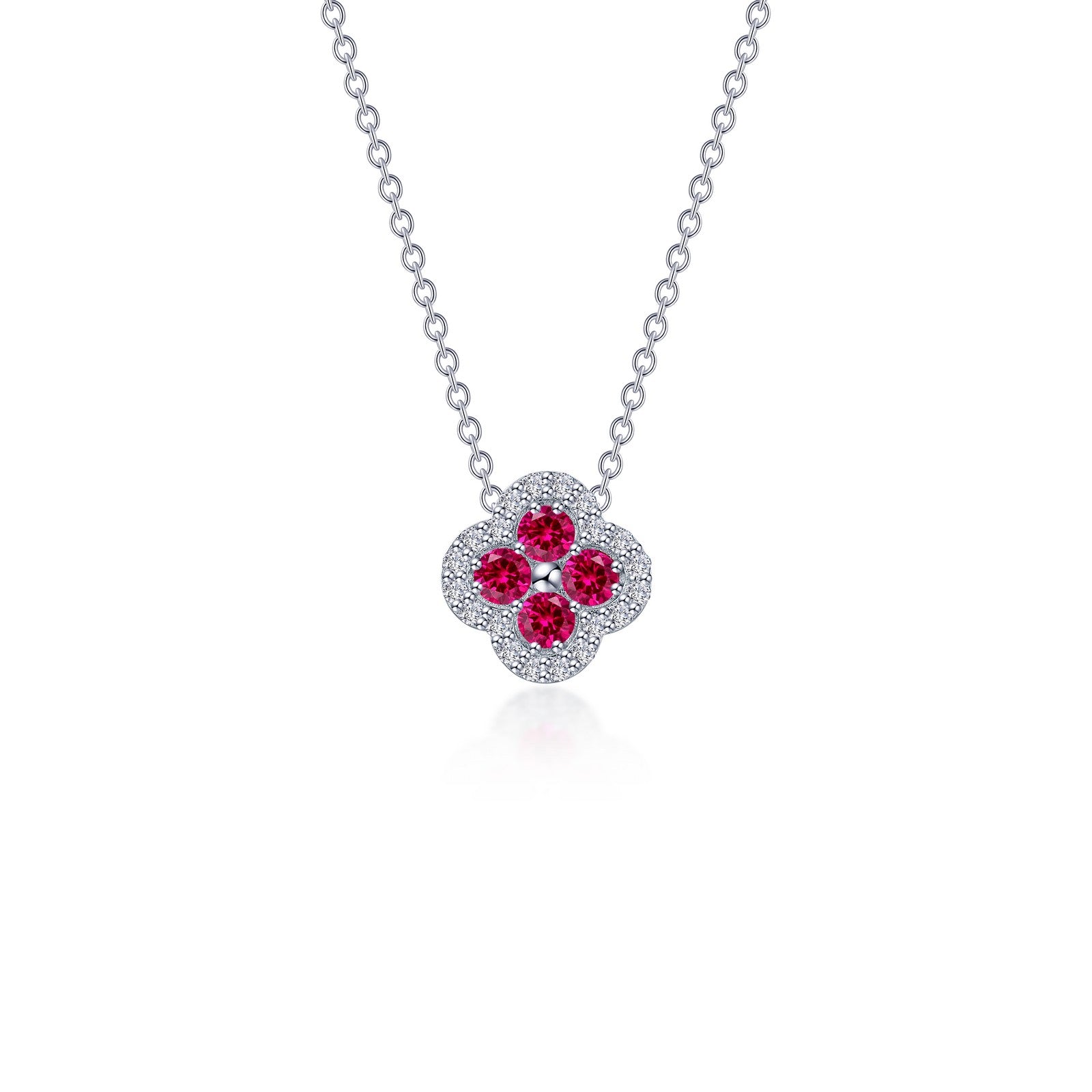 0.65 CTW Floral Pendant Necklace - Elegant Flower Jewelry for Women, Perfect for Weddings, Parties & Special Occasions