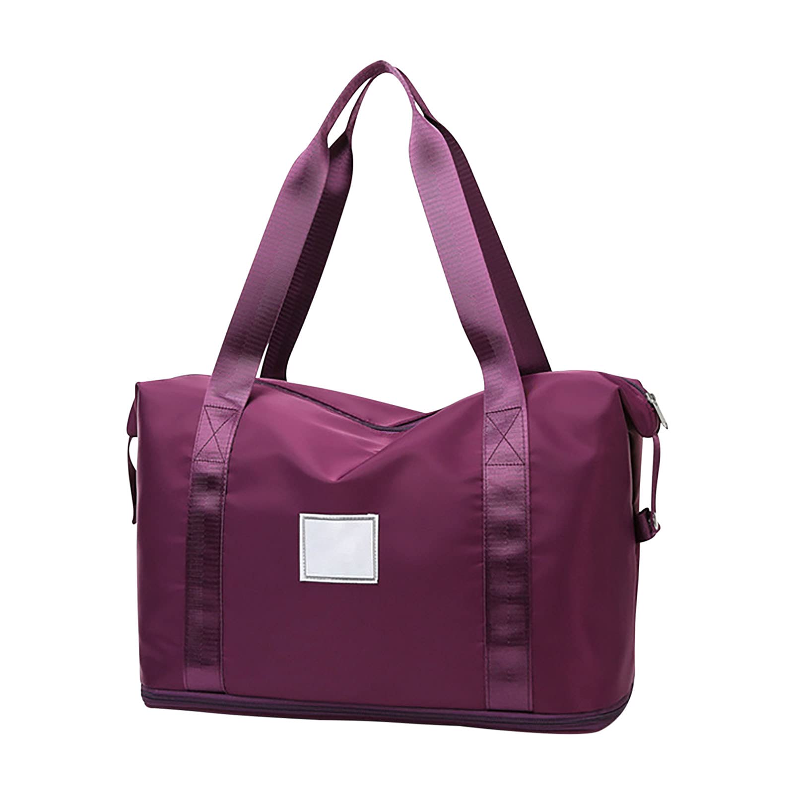 Guolarizi Large Capacity Gym Bag for Women - Waterproof Sports Duffle Bag with Shoe Compartment, Travel Duffel Bag for Workout, Yoga, Beach & Outdoor Activities (Hot Pink)