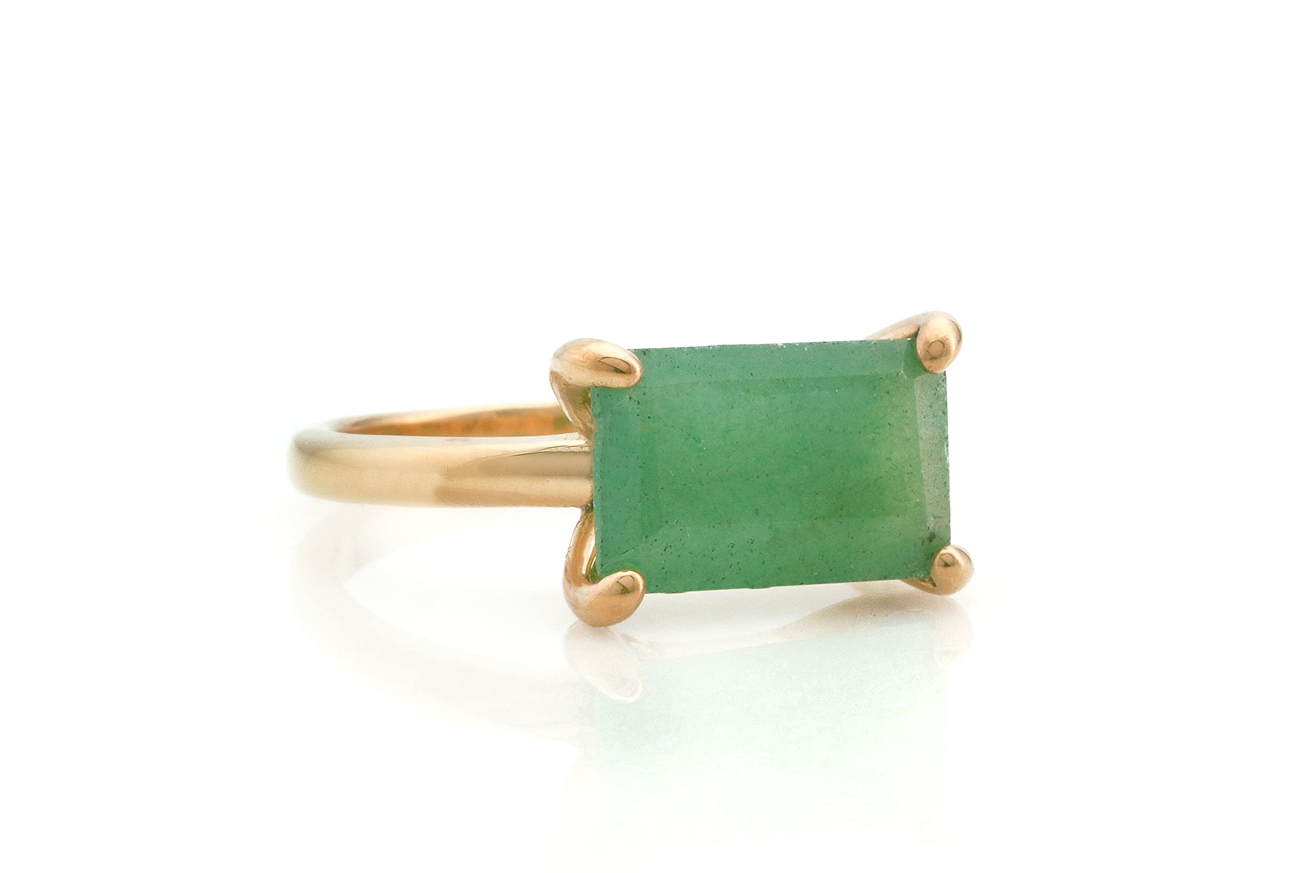Dazzling Green Aventurine Ring for Women | Elegant Cocktail & Engagement Jewelry Gift