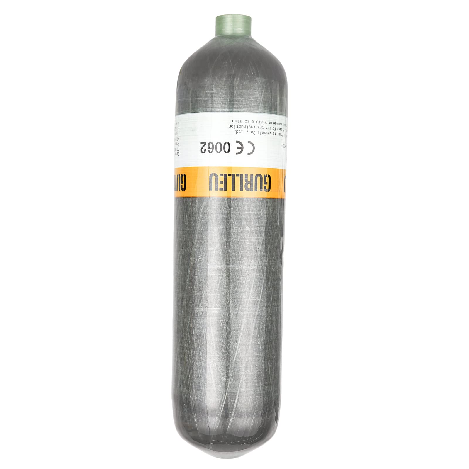IORMAN 4500psi High Pressure Composite Cylinder Carbon Fiber PCP Paintball Air Tank (Empty Bottle) - Perfect for Paintball, Airsoft & Scuba Diving Refills