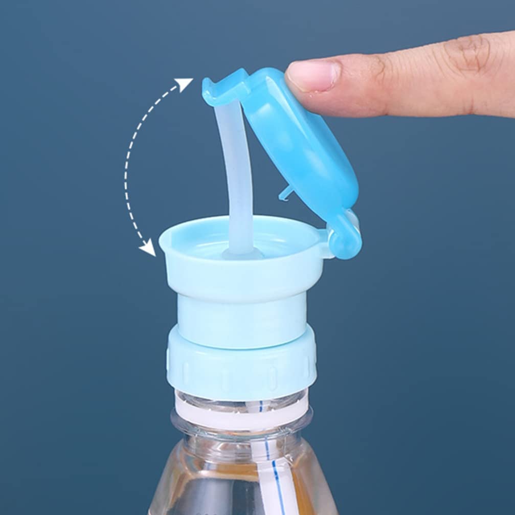 Spill-Proof Toddler Bottle Lid Cover - Leak-Proof Conversion Top for Juice, Soda & Beverages - Child-Safe Anti-Spill Cap for Kids' Drink Bottles - Perfect for Travel, School & Mess-Free Snacking