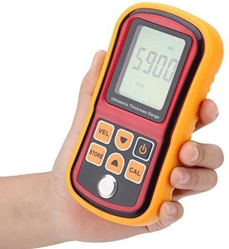 Digital Ultrasonic Thickness Gauge 1.2-225mm - High Accuracy Thickness Tester for Stainless Steel, Metal & Car Paint Measurement | Portable Thickness Testing Instrument for Industrial, Automotive & DIY Projects