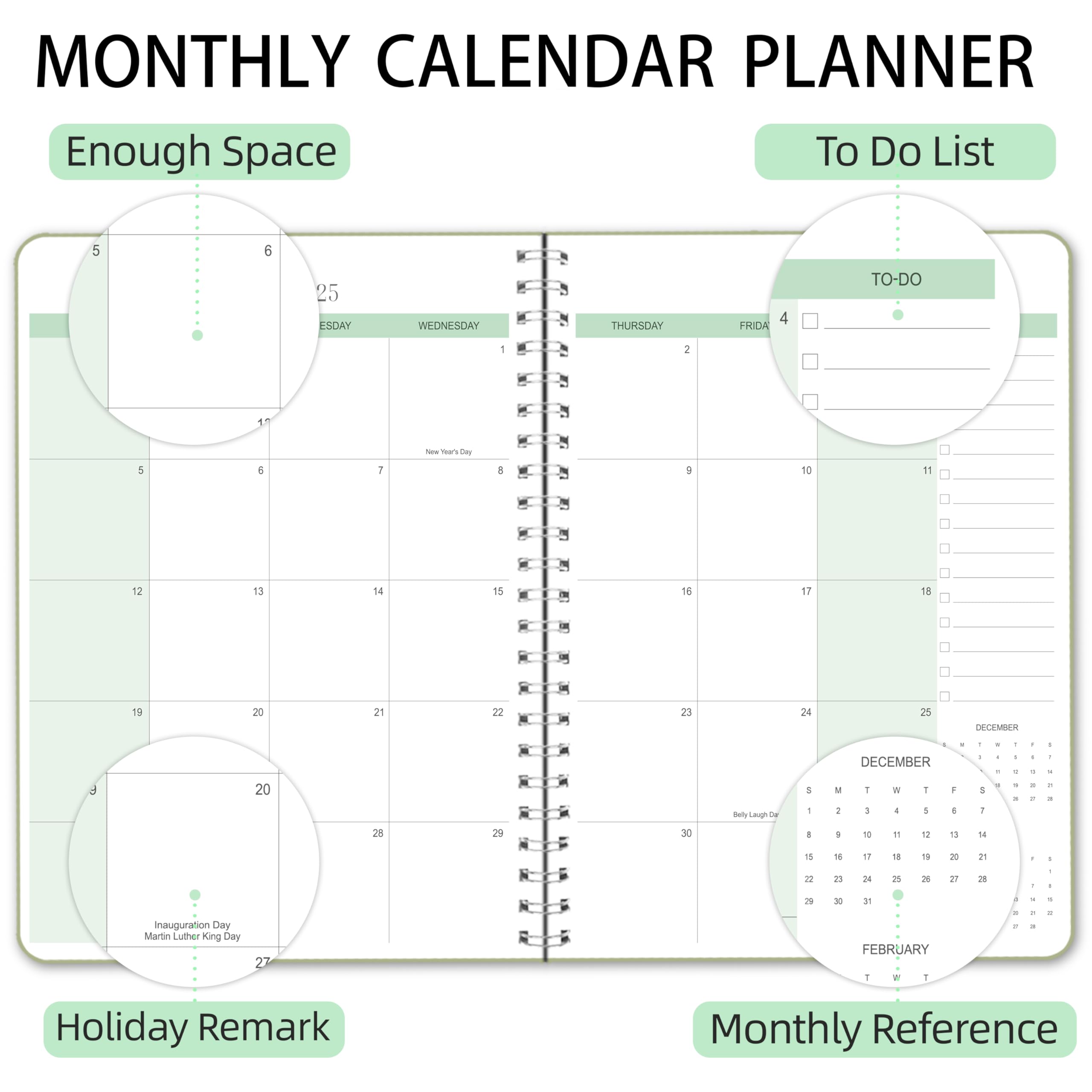 2025-2026 Monthly Planner with Goals & To-Do List - 7