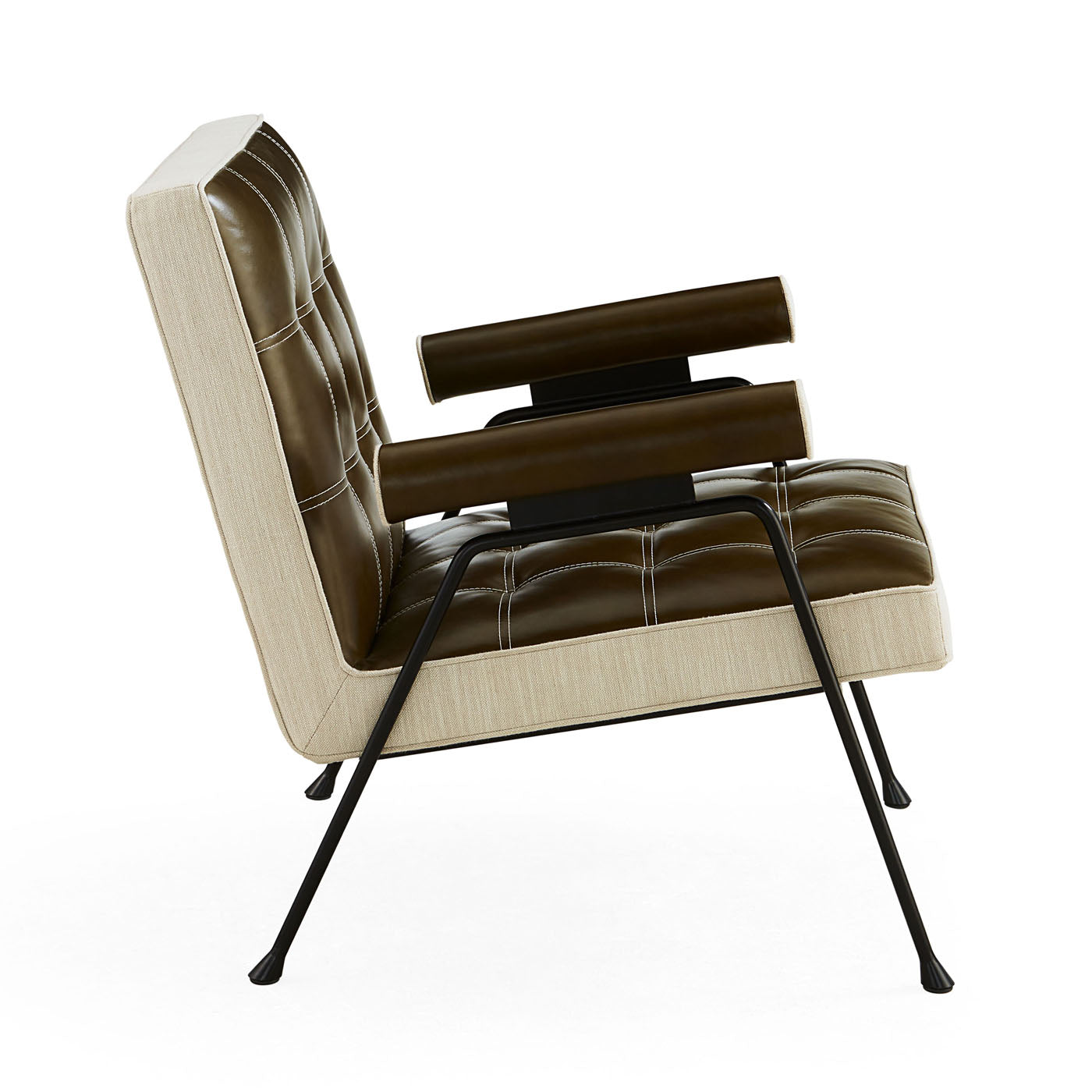 Belmondo Modern Lounge Chair - Mid Century Style Accent Chair for Living Room, Bedroom & Office - Comfortable Upholstered Armchair with Wooden Legs - Perfect for Relaxing, Reading & Decorating Spaces