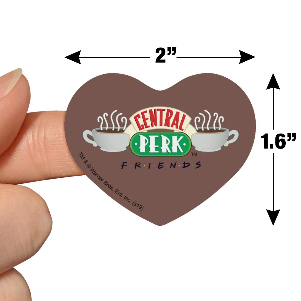 Friends TV Show Central Perk Logo Heart Shaped Planner Stickers - Perfect for Bullet Journals, Scrapbooking, DIY Crafts & Gift Decoration