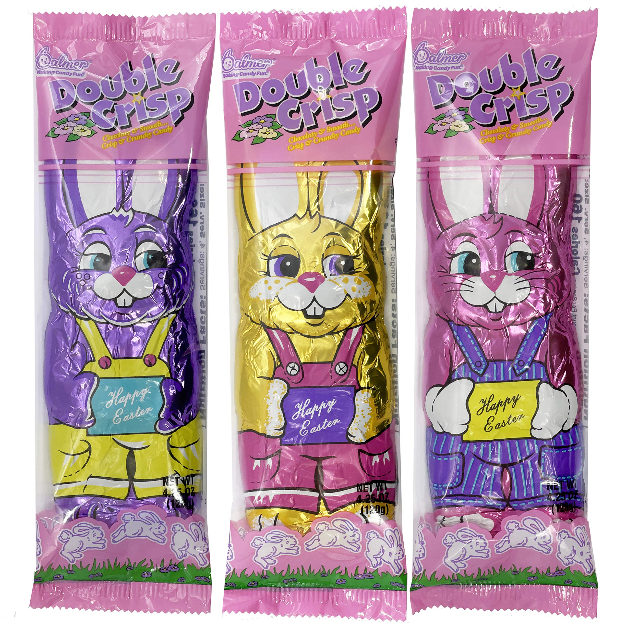 Fruidles Jumbo Easter Bunny Rabbit Milk Chocolate - 4.25oz Individually Wrapped Kosher Certified Dairy Treat - Perfect for Easter Baskets, Party Favors & Holiday Gifting