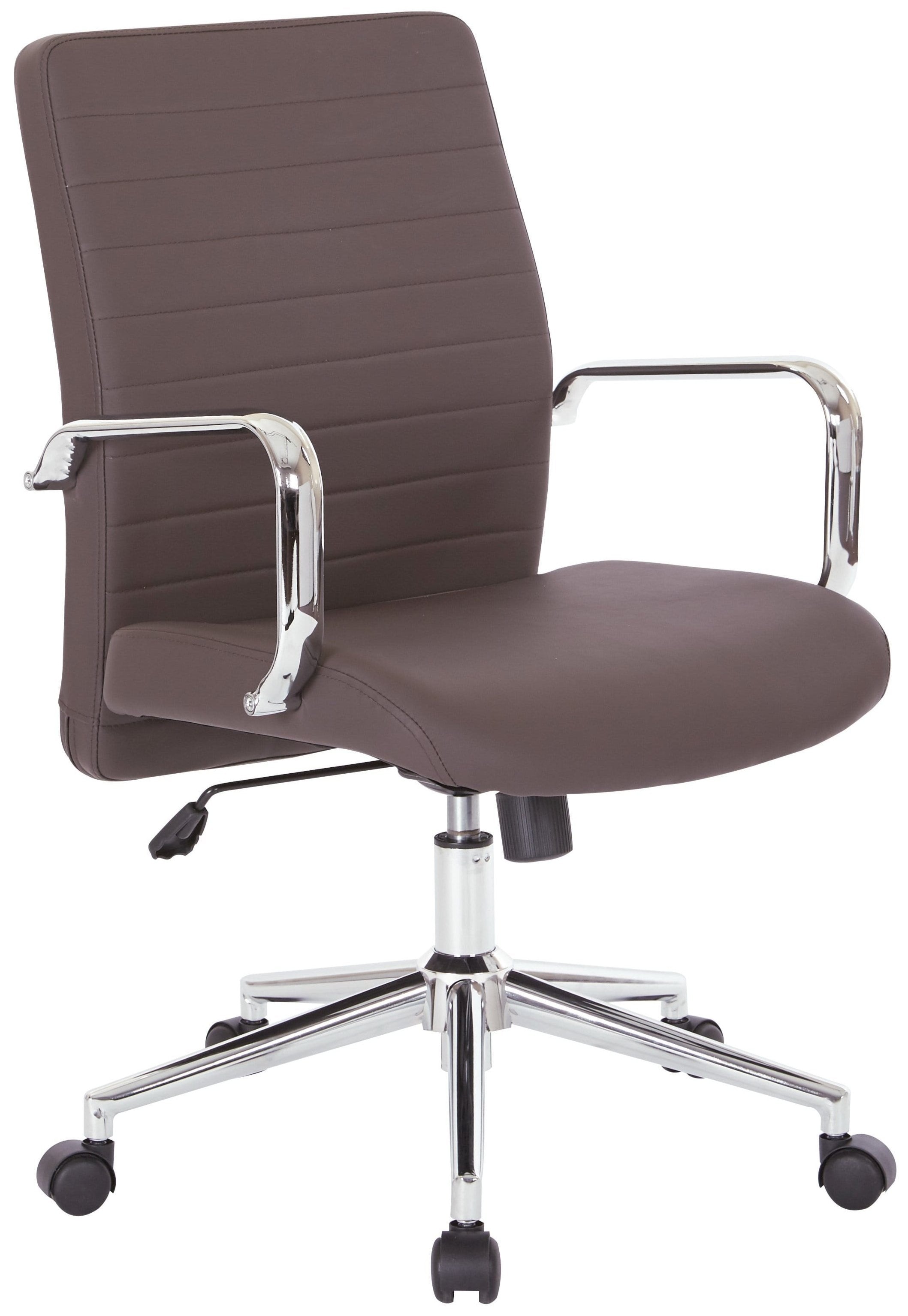 Office Star Work Smart™ Mid Back Managers Chair [EC51832MC] - Ergonomic Office Chair with Adjustable Height & Lumbar Support for Home & Business Workspaces