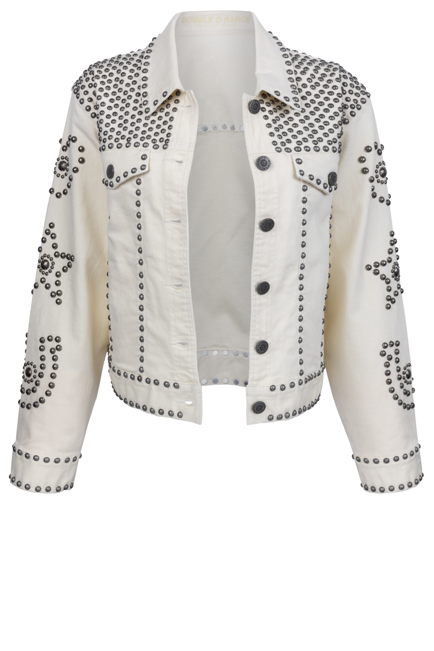 Double D Ranch Wildorado Jacket for Women - Western Style Denim Jacket with Embroidered Details | Perfect for Rodeo, Cowgirl Fashion & Outdoor Adventures