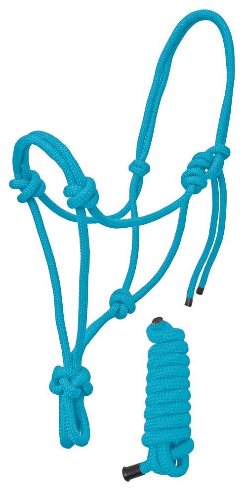 Adjustable Nylon Rope Halter with 6Ft Lead - Horse Training Gear