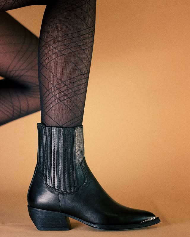 Bhava Jolene Black Western Boots for Women - Stylish Cowgirl Boots for Country Dancing, Rodeo & Everyday Wear