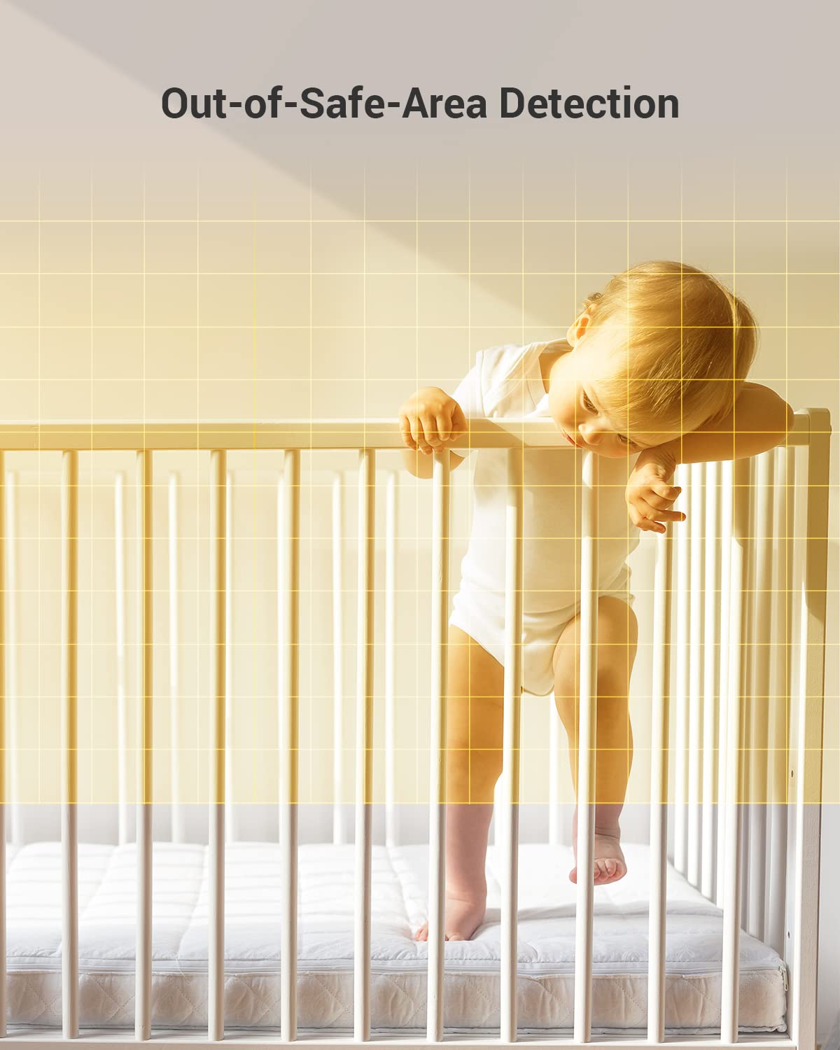 EZVIZ BM1 Bear Wireless Baby Monitor with Crying Detection & Auto-Play Soothing Music - Indoor Security Camera with Two-Way Audio, Baby Activity Tracking & Data Privacy Protection - Perfect for Nursery, Bedroom & Home Security Monitoring