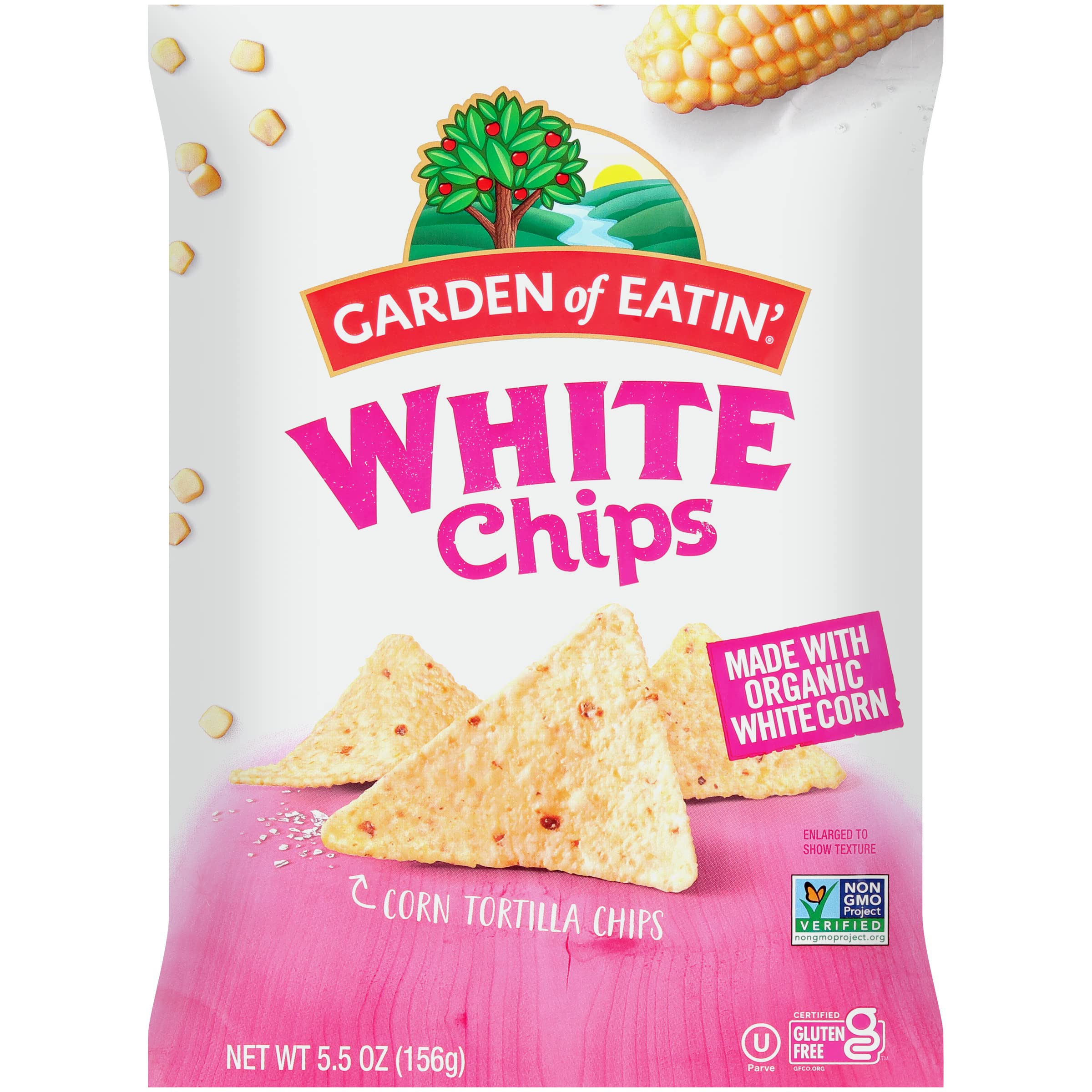 Organic White Corn Tortilla Chips by Garden of Eatin' - Gluten Free, Non-GMO, 5.5oz Bags (Pack of 12) - Perfect for Parties, Snacking & Mexican Dishes