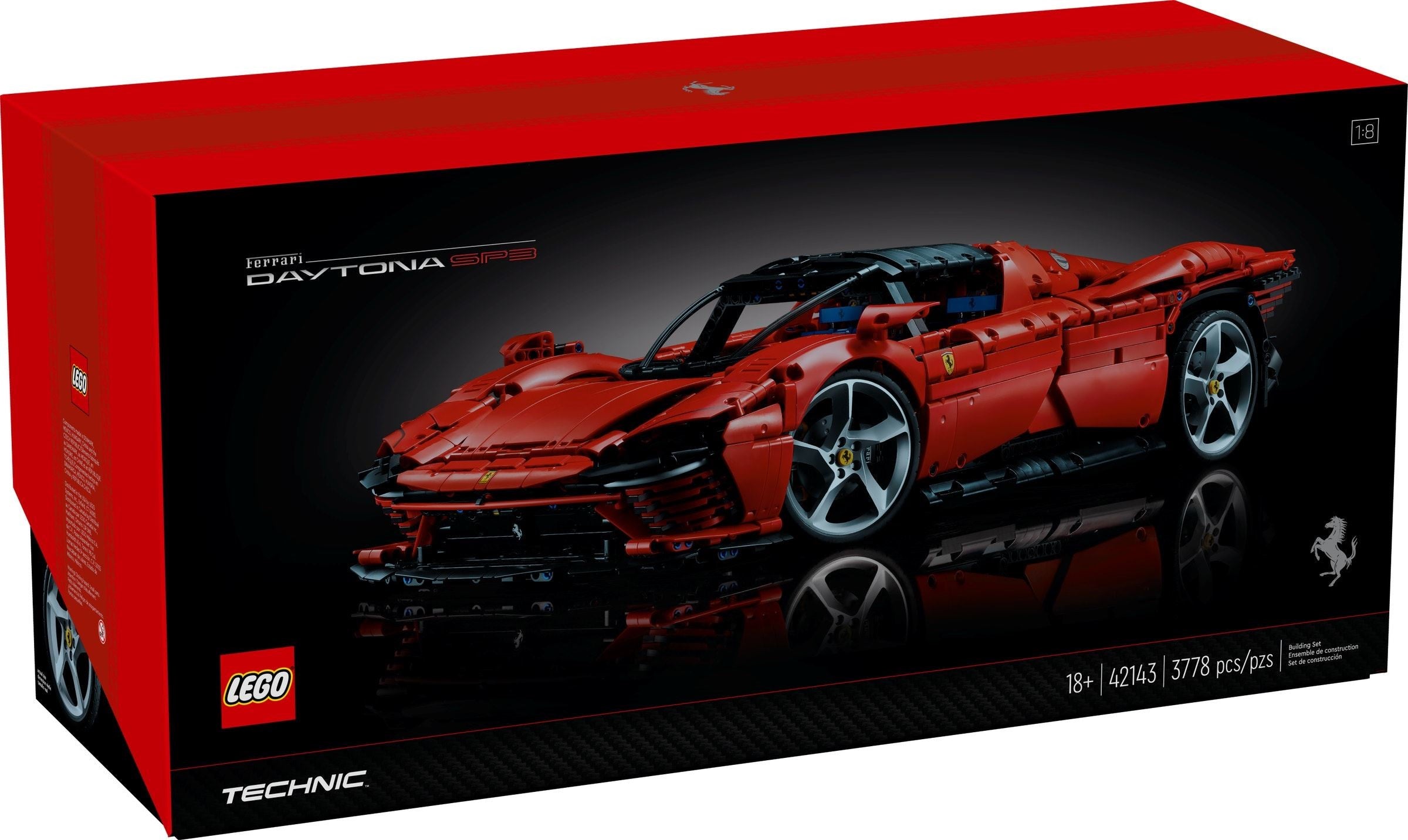 LEGO 42143 Ferrari Daytona SP3 Building Kit - 1:8 Scale Model Car for Adults, Collectors & Fans - Perfect for Display, Gifts & Racing Enthusiasts
