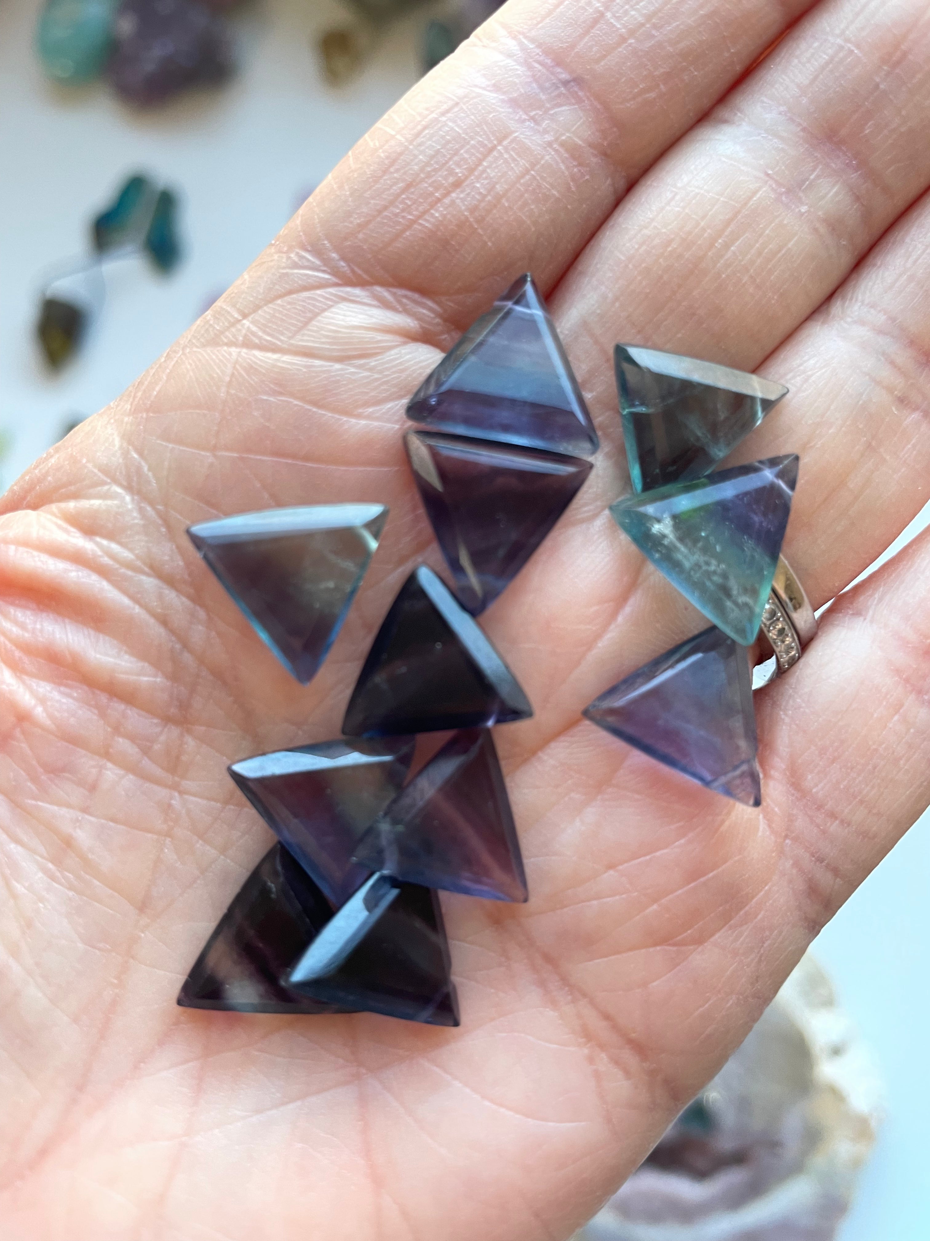 Rainbow Fluorite Necklace - Healing Crystal Jewelry for Women, Natural Stone Pendant for Chakra Balancing & Positive Energy - Perfect for Meditation, Yoga & Spiritual Gifts