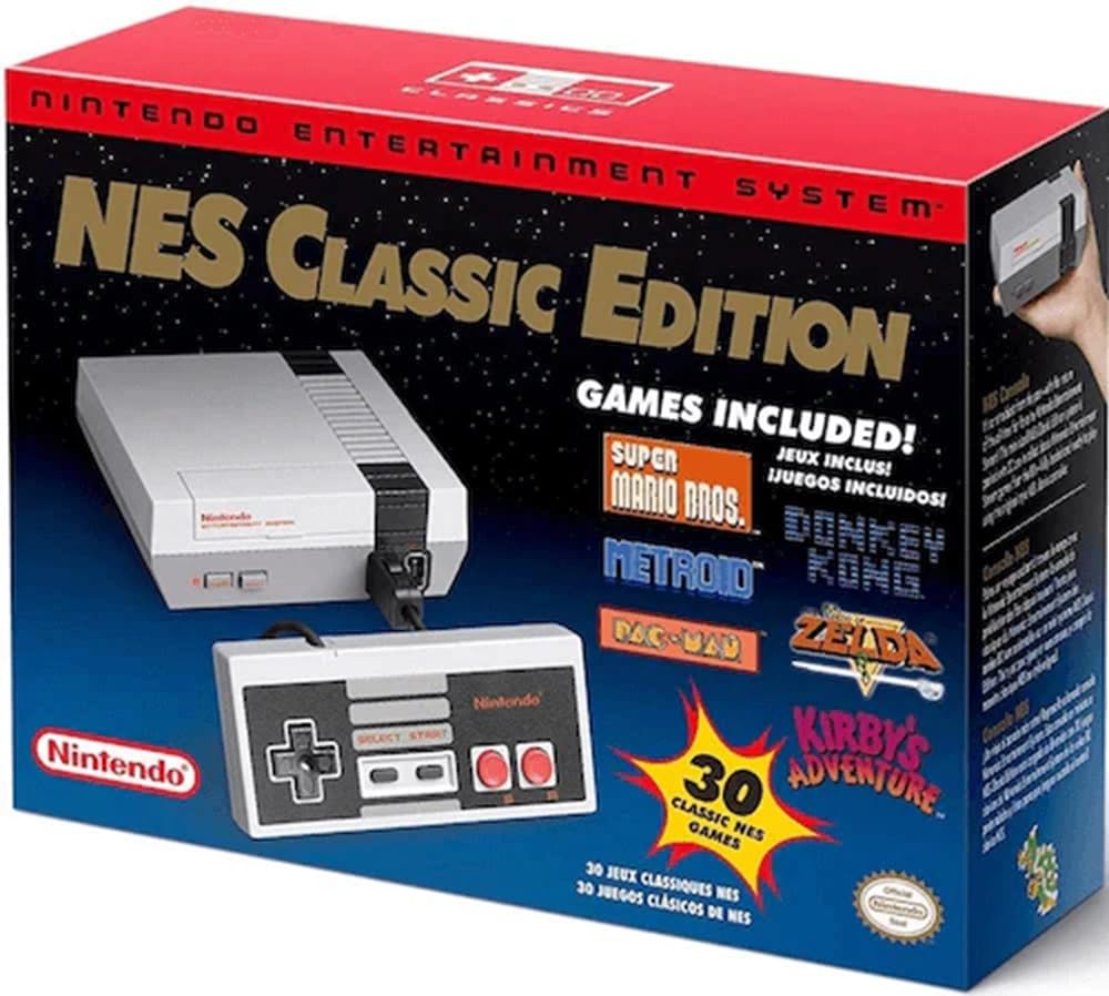Nintendo NES Classic Edition Mini Console with Controller - Retro Gaming System for Home Entertainment & Nostalgic Fun