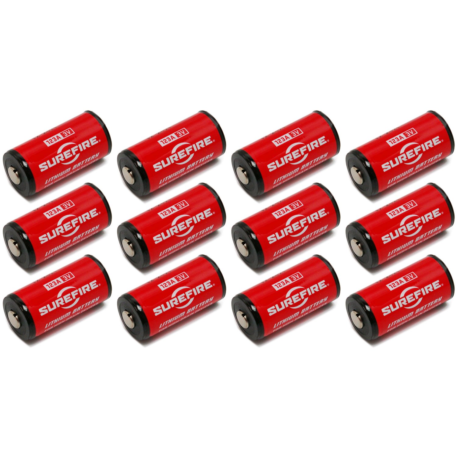 SureFire SF12-BB 12-Pack Lithium Batteries - Long-Lasting Power for Flashlights, Tactical Gear & Emergency Kits (Outdoor, Camping, Hunting)