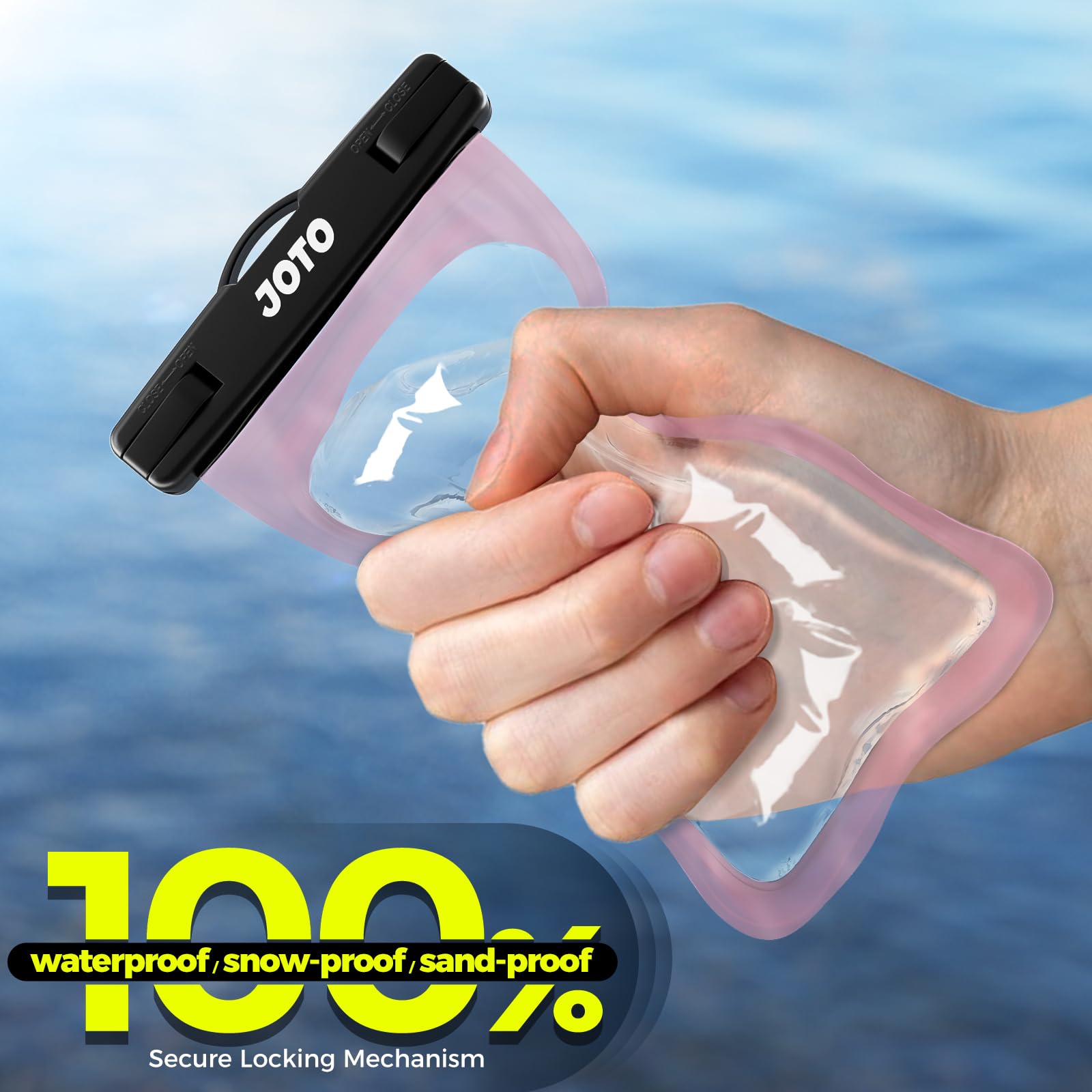 JOTO Universal Waterproof Phone Case - IPX8 Certified Dry Bag for iPhone 16/15/14/13/12/11 Pro Max/XR/X/8/7/6S Plus/SE, Samsung Galaxy S23/S22/S21/S20+/Note, Pixel & 7