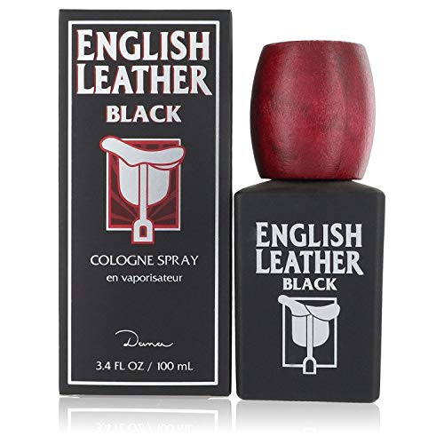Premium English Leather Black Cologne for Men by Dana - 3.4 oz Cologne Spray | Long-Lasting Fragrance for Date Night, Office & Special Occasions