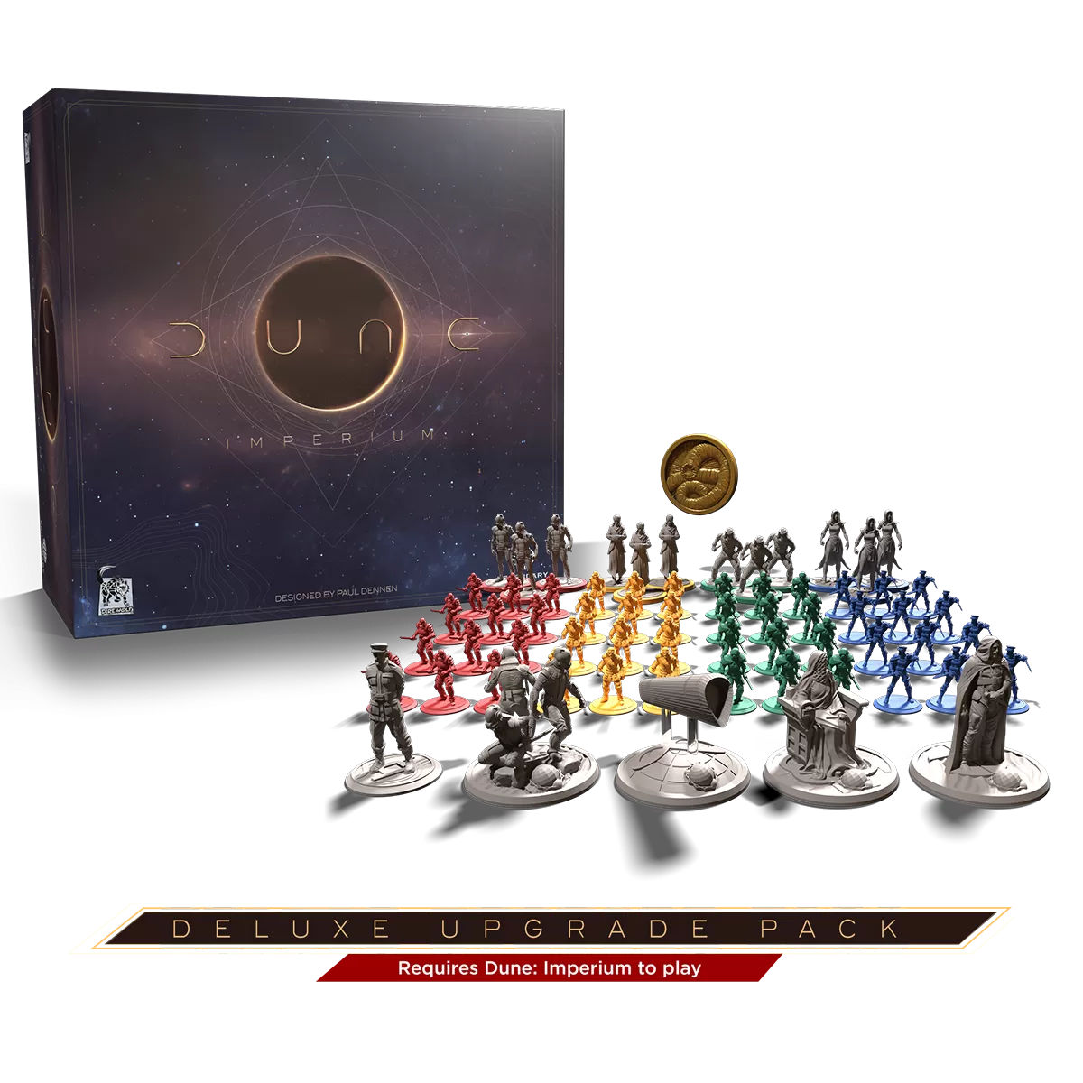 Dune: Imperium Deluxe Upgrade Pack - Enhance Your Board Game Experience for Epic Strategy Battles & Immersive Gameplay
