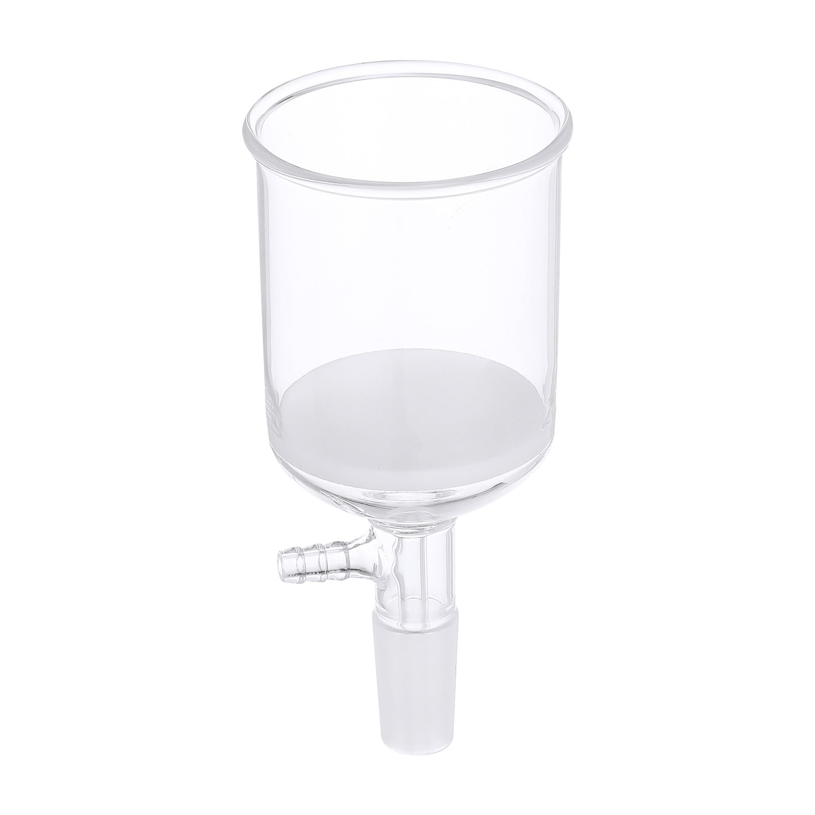 PATIKIL 250ml Borosilicate Glass Buchner Funnel with Fine Frit (G3) - 24/40 Standard Taper Joint for Lab Experiments - 75mm ID, 84mm Depth - Ideal for Filtration, Chemistry & Scientific Research