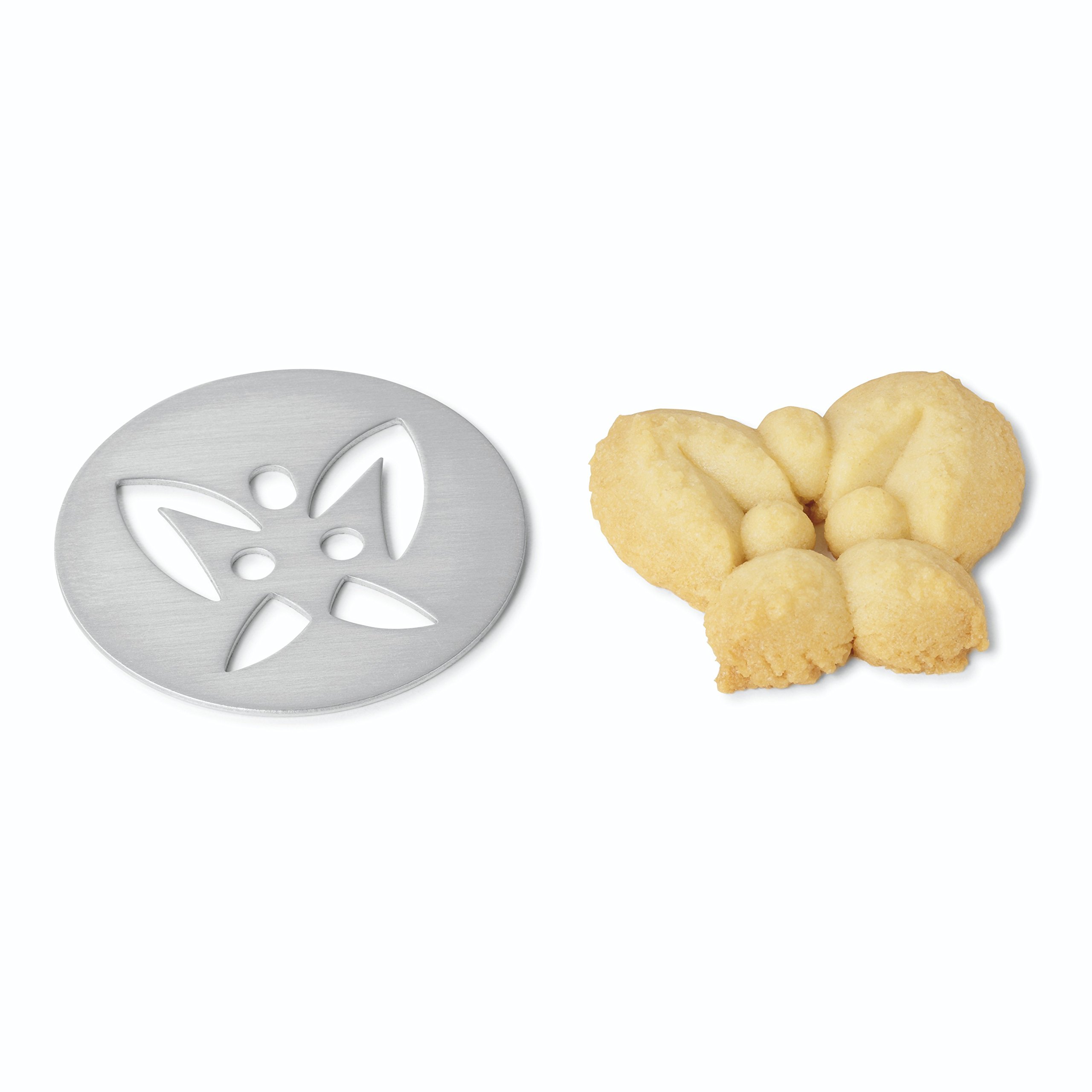 Kuhn Rikon Clear Cookie Press with 12 Decorating Tips & Storage Box - Perfect for Holiday Baking, Cookie Decorating, and Homemade Pastries