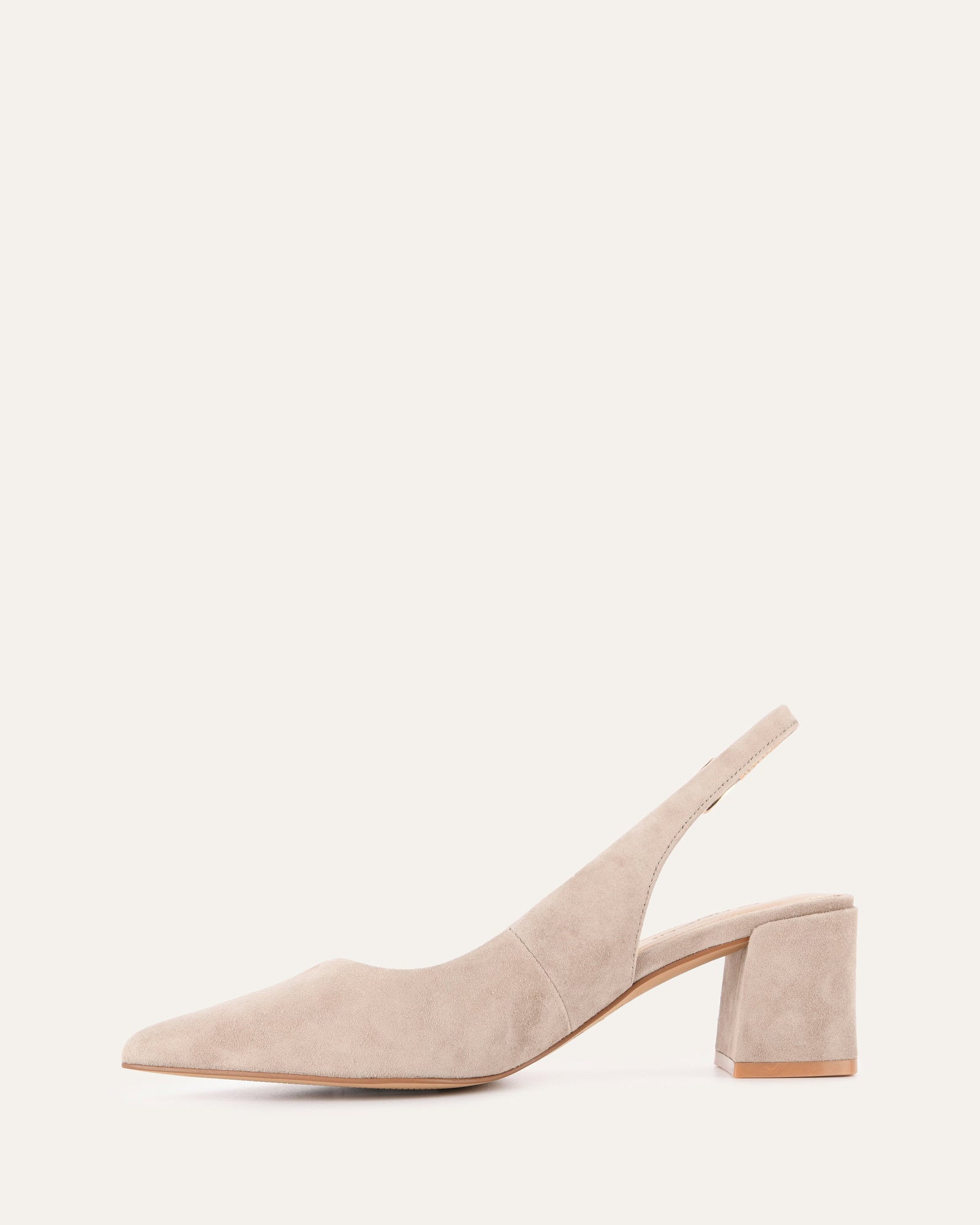 Comfortable Low Heel Mushroom Suede Women's Shoes for Work, Office & Casual Wear