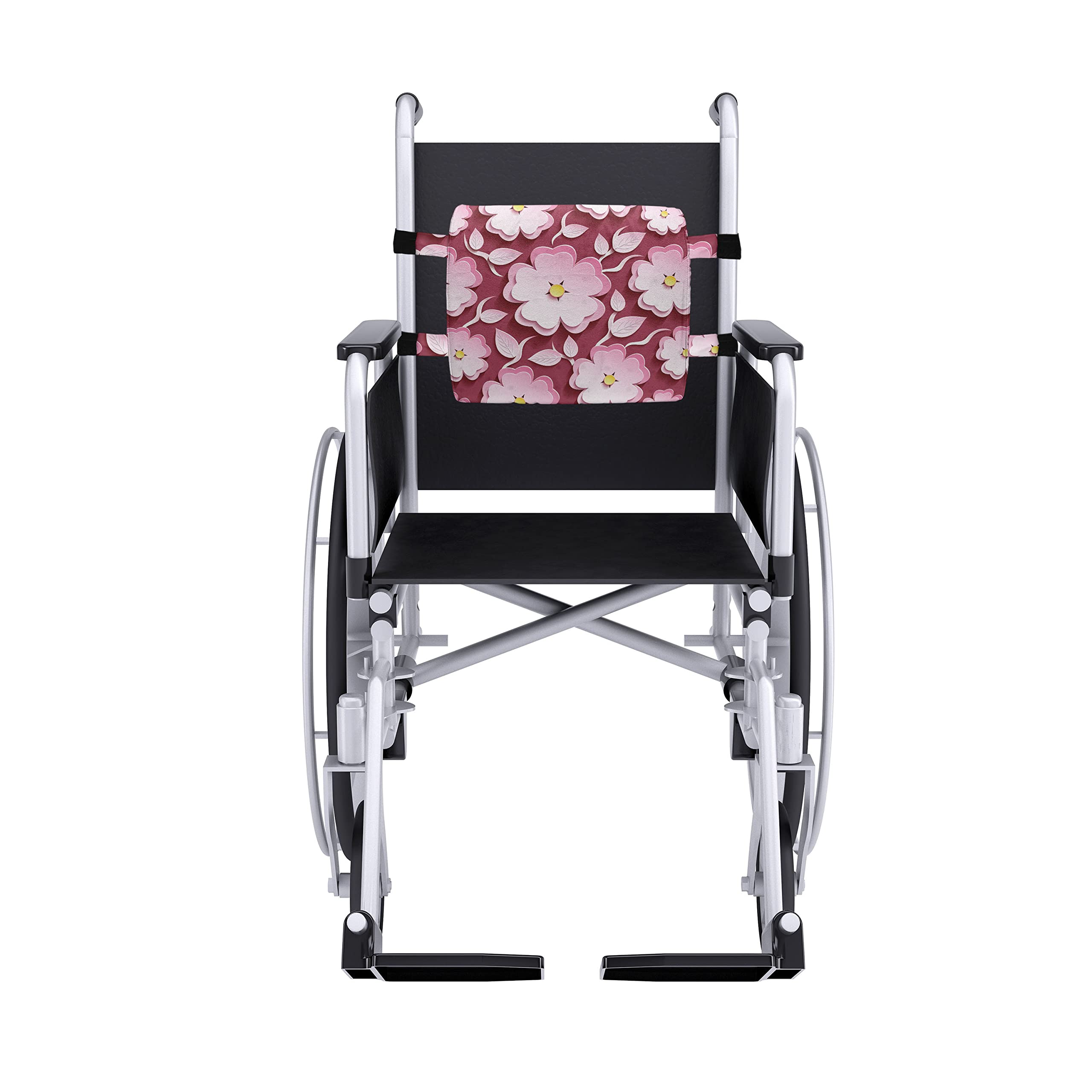 Ambesonne Floral Lumbar Support Pillow - Japanese Cherry Blossom Sakura Design, High Density Foam for Office Chair & Car Seat, 14
