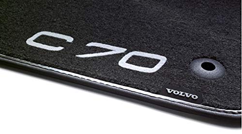 Volvo C70 All-Weather Floor Mats - Heavy Duty Rubber Car Mats for Sport Models (MT/AT) - Off-Black Interior Accessories - Perfect for Daily Commute & Road Trips