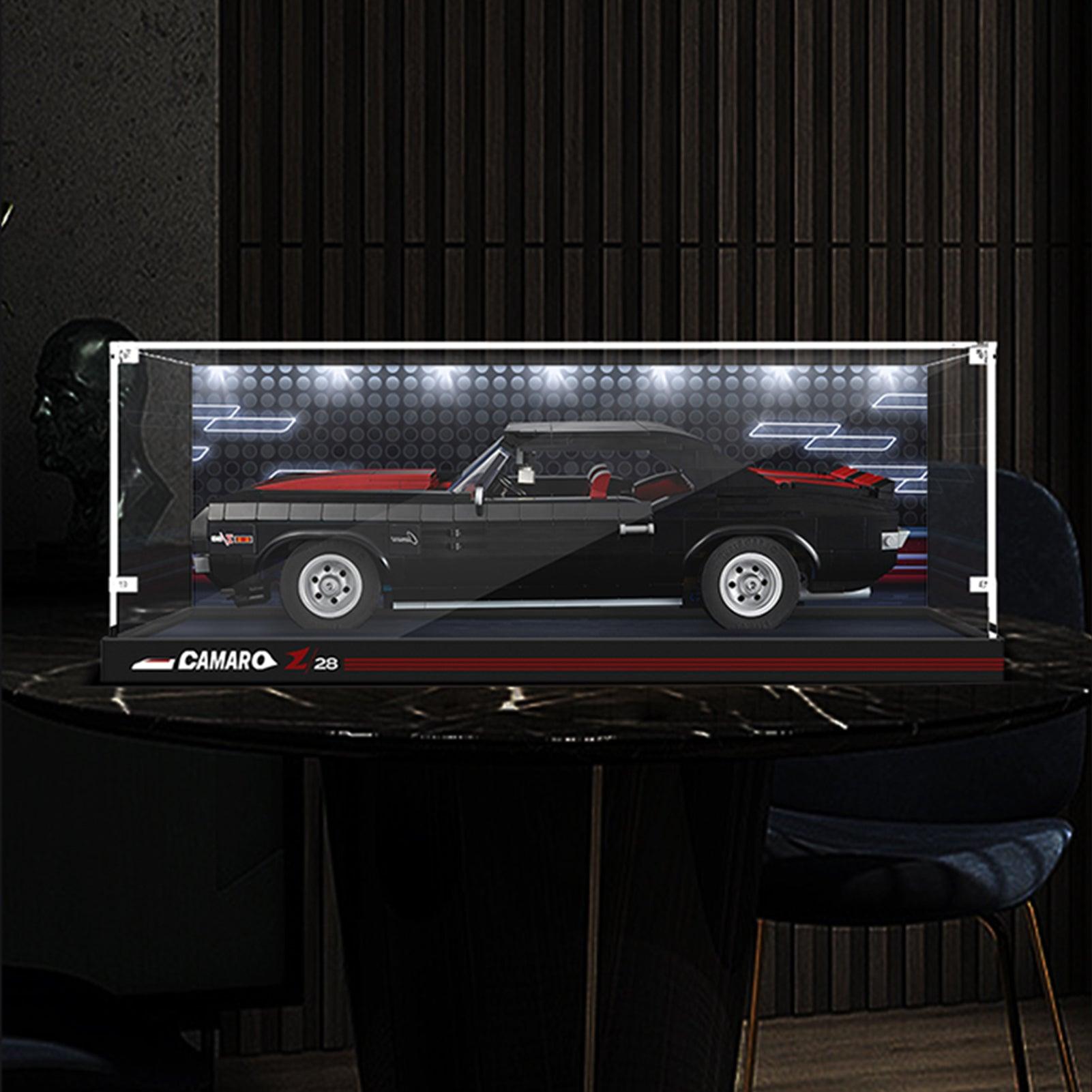 LEGO Chevrolet Camaro Z/28 1969 (10304) Display Case - Clear Protective Showcase for LEGO Car Models - Perfect for Collectors & Home Decor