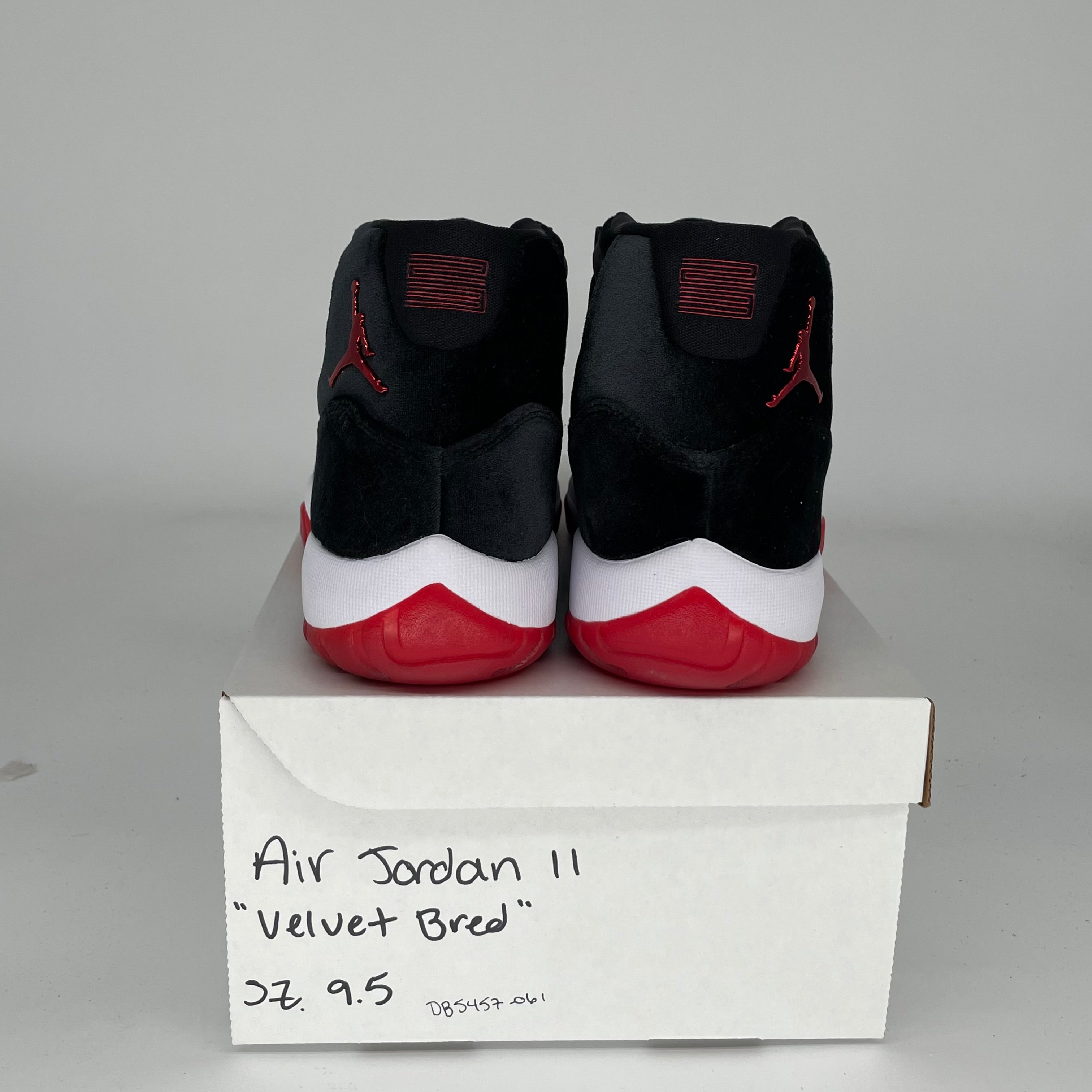 AIR JORDAN 11 Retro BRED Velvet Basketball Shoes - Men's Size 9.5/Women's 11 (DB5457-061) | Perfect for Streetwear & Court Performance