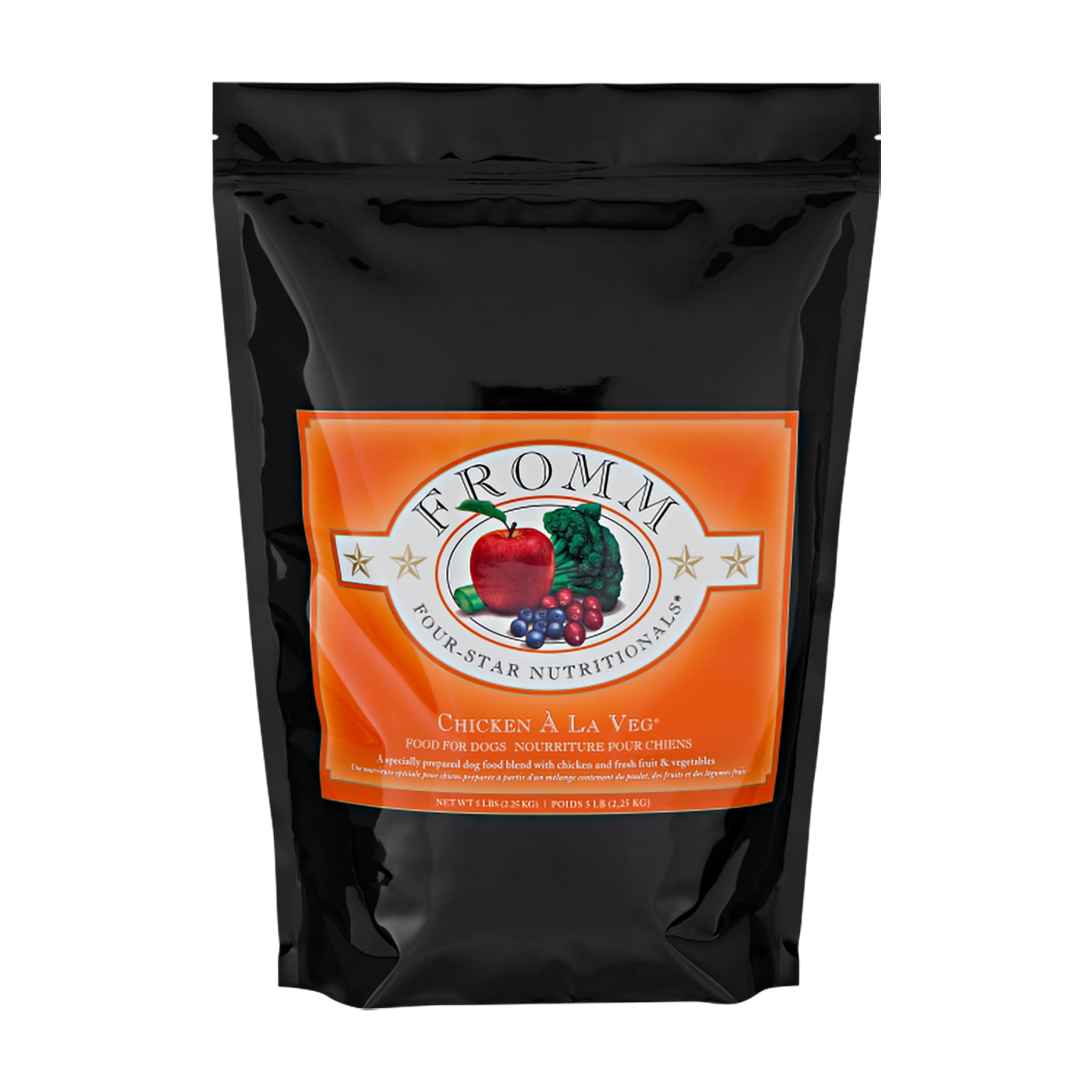 Fromm Chicken À La Veg Recipe Dry Dog Food - Premium Grain-Free Kibble for All Breeds & Life Stages - Perfect for Mealtime, Training Treats & On-the-Go Snacking